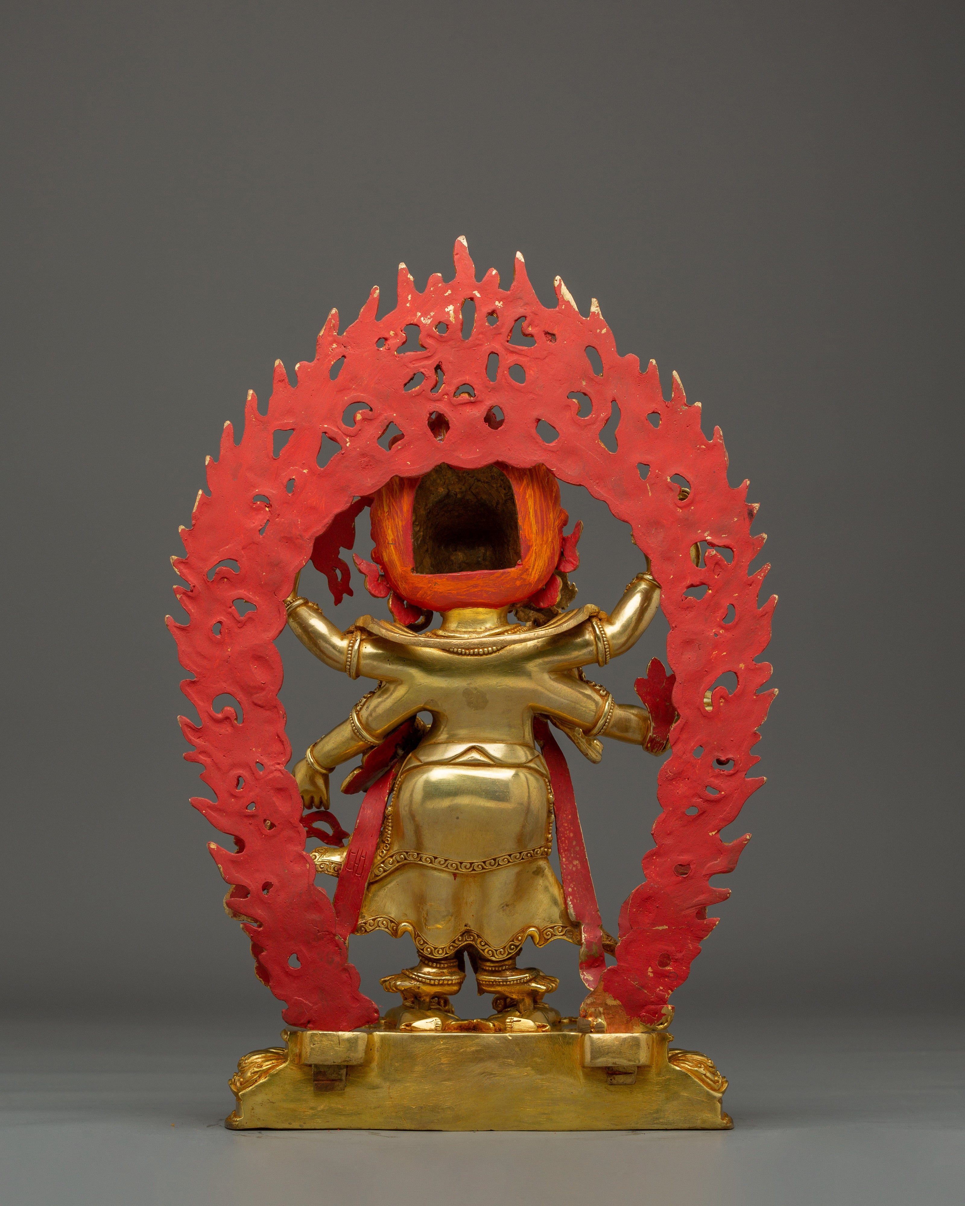 Tibetan protector deity White Mahakala | Nepalese Buddhist art