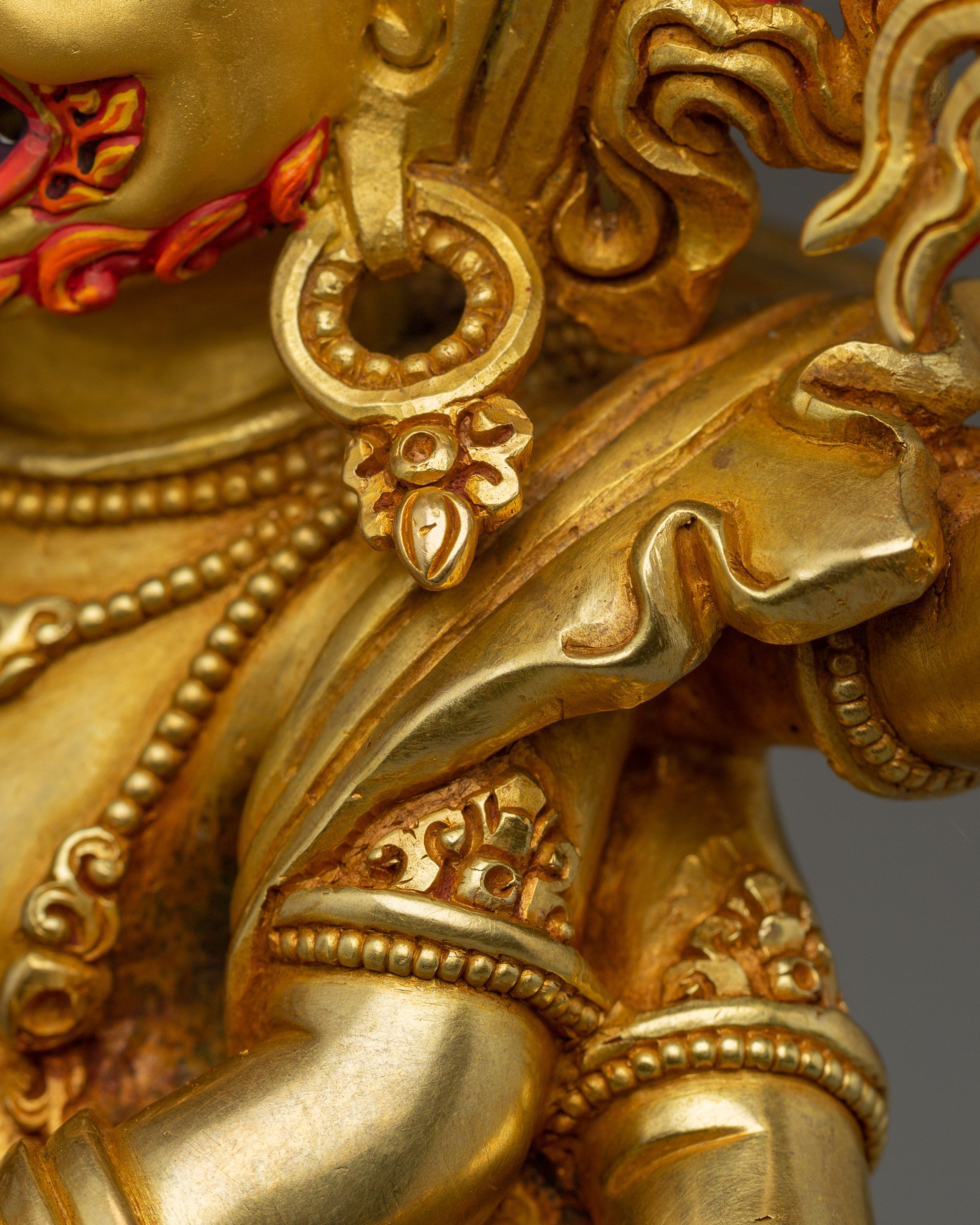 Tibetan protector deity White Mahakala | Nepalese Buddhist art