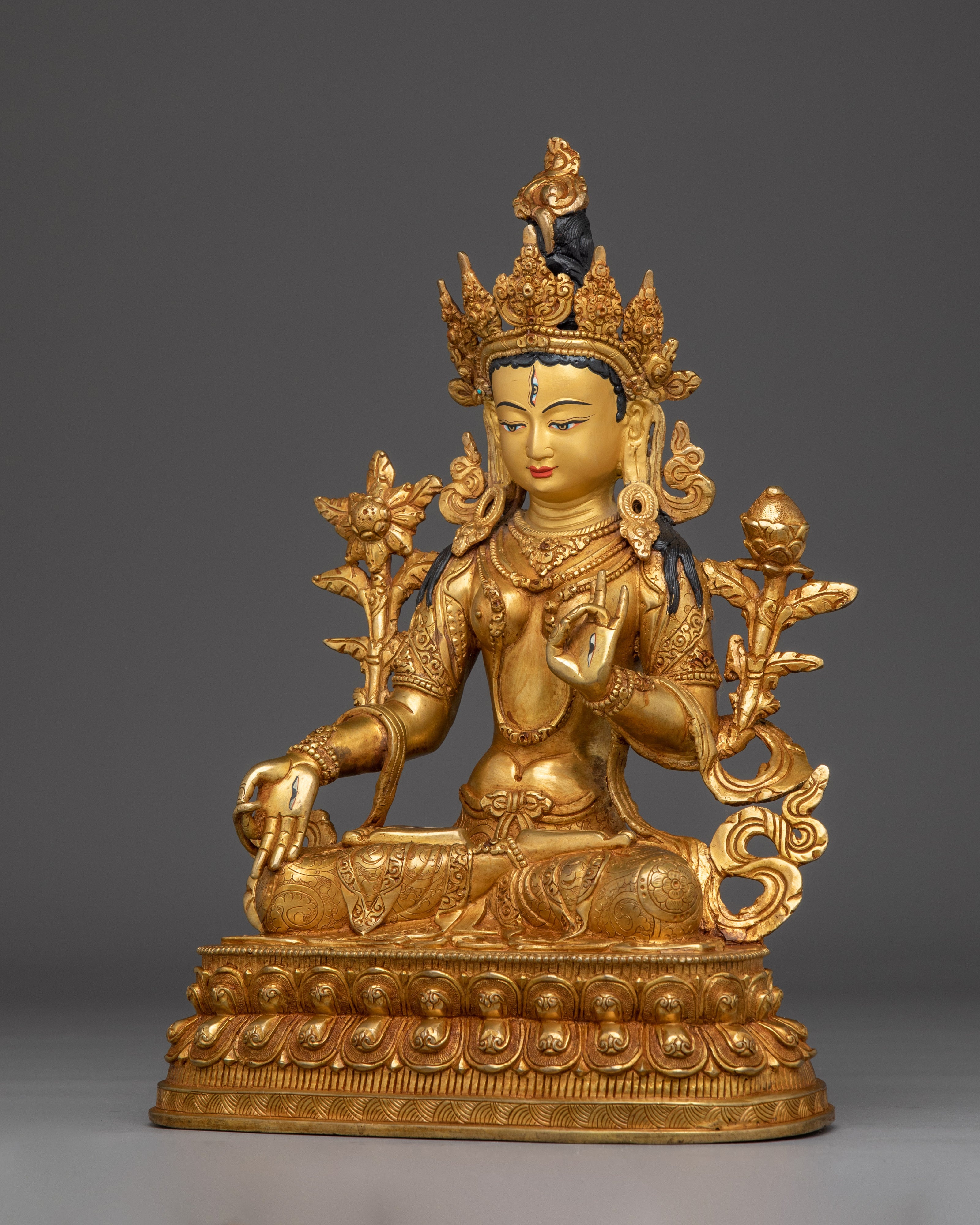 Sita Tara Healing Deity Statue | White Tara - Symbol of Compassion and Healing