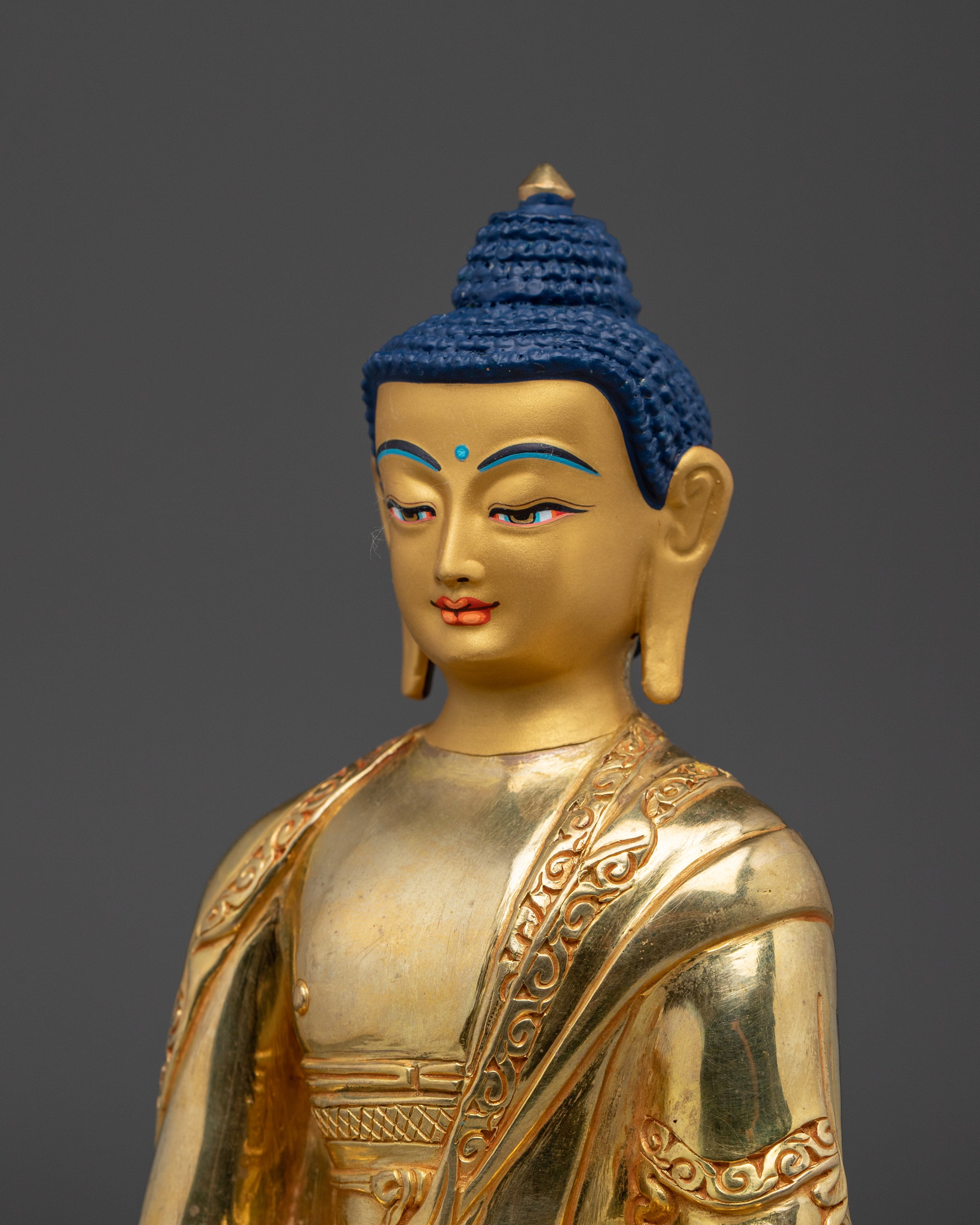 Golden Gautama Buddha Artwork | Shakyamuni Buddha - The Sage of Shakyas