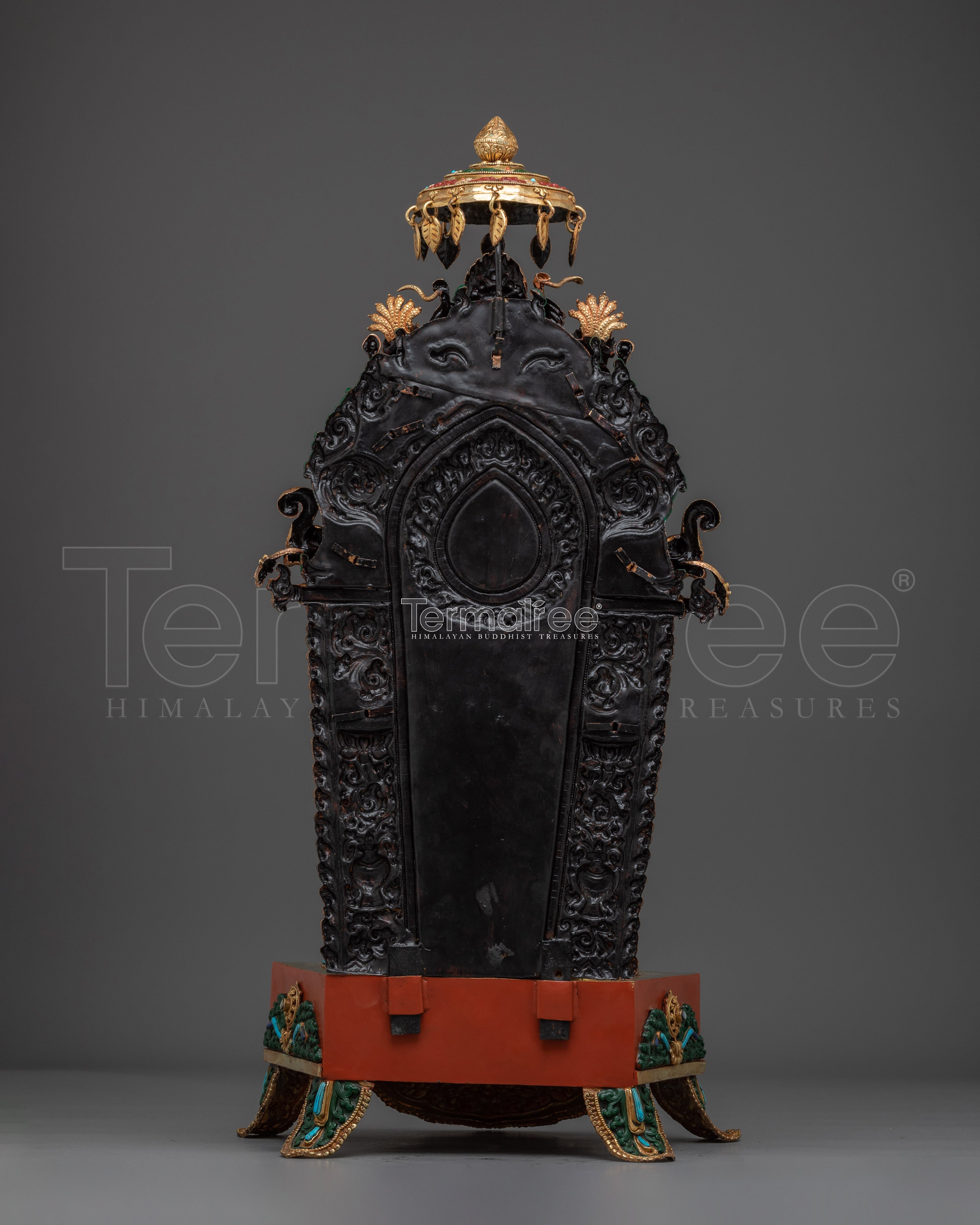 Majestic Chenrezig on throne Statue | Avalokiteshvara - Bodhisattva of Compassion