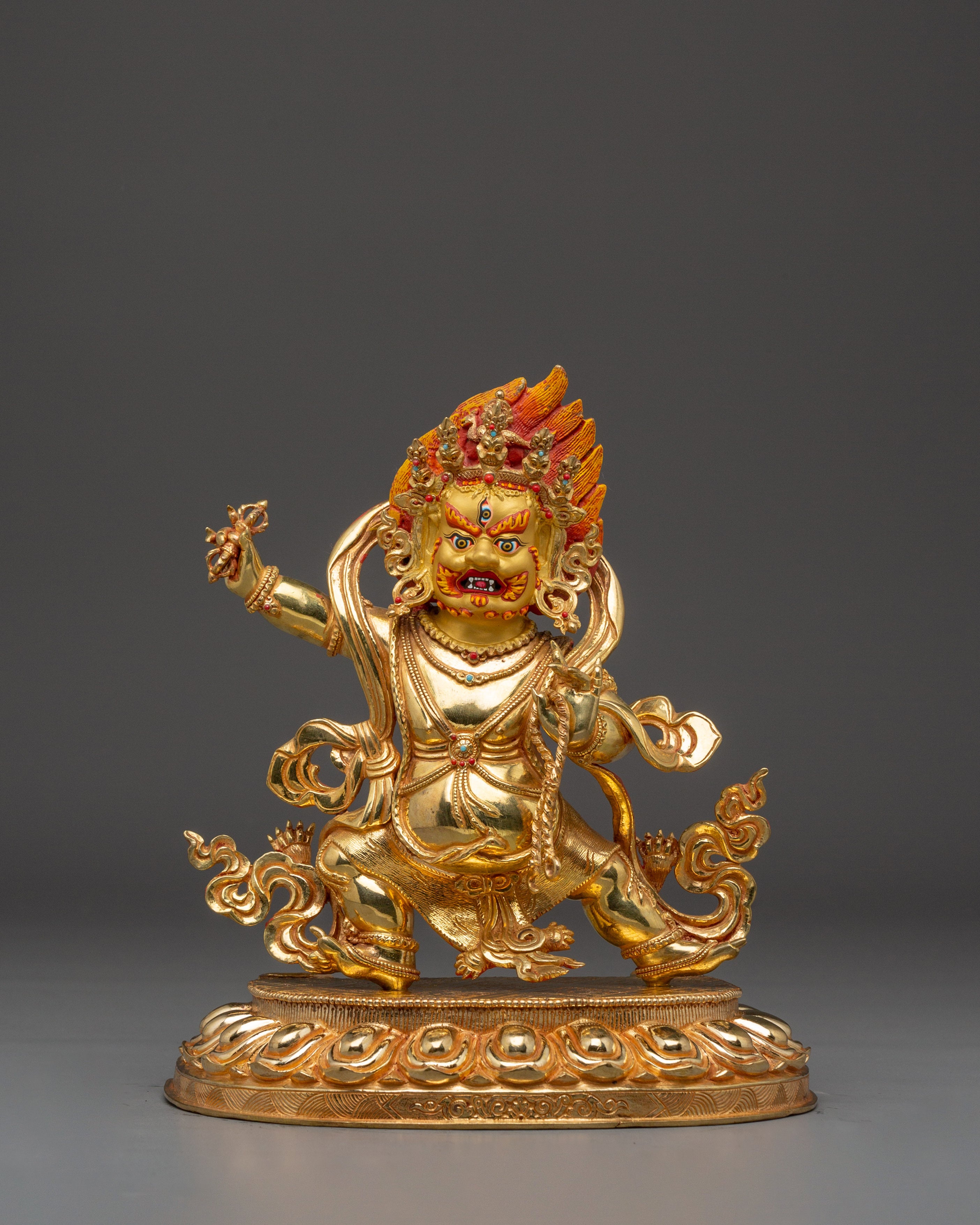 Tibetan Vajrapani Figurine | Protector Deity Statue