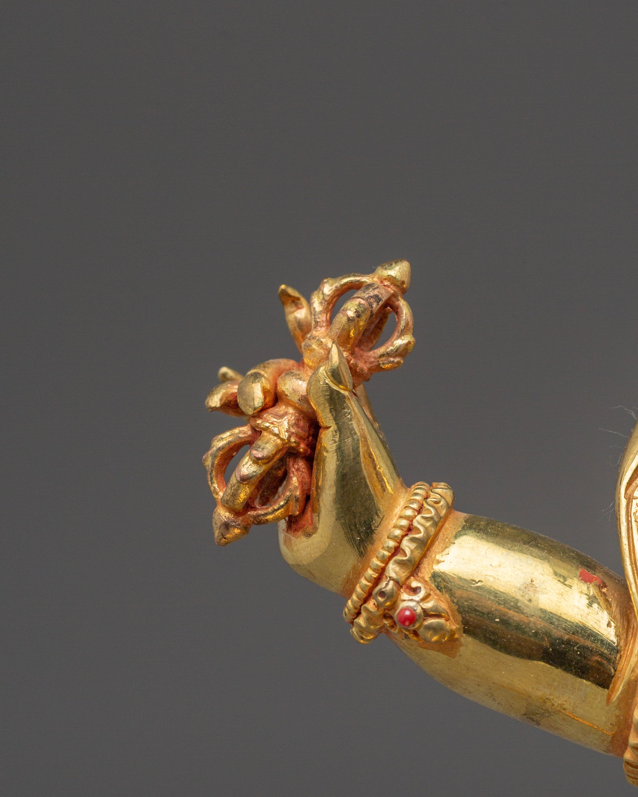 Tibetan Vajrapani Figurine | Protector Deity Statue