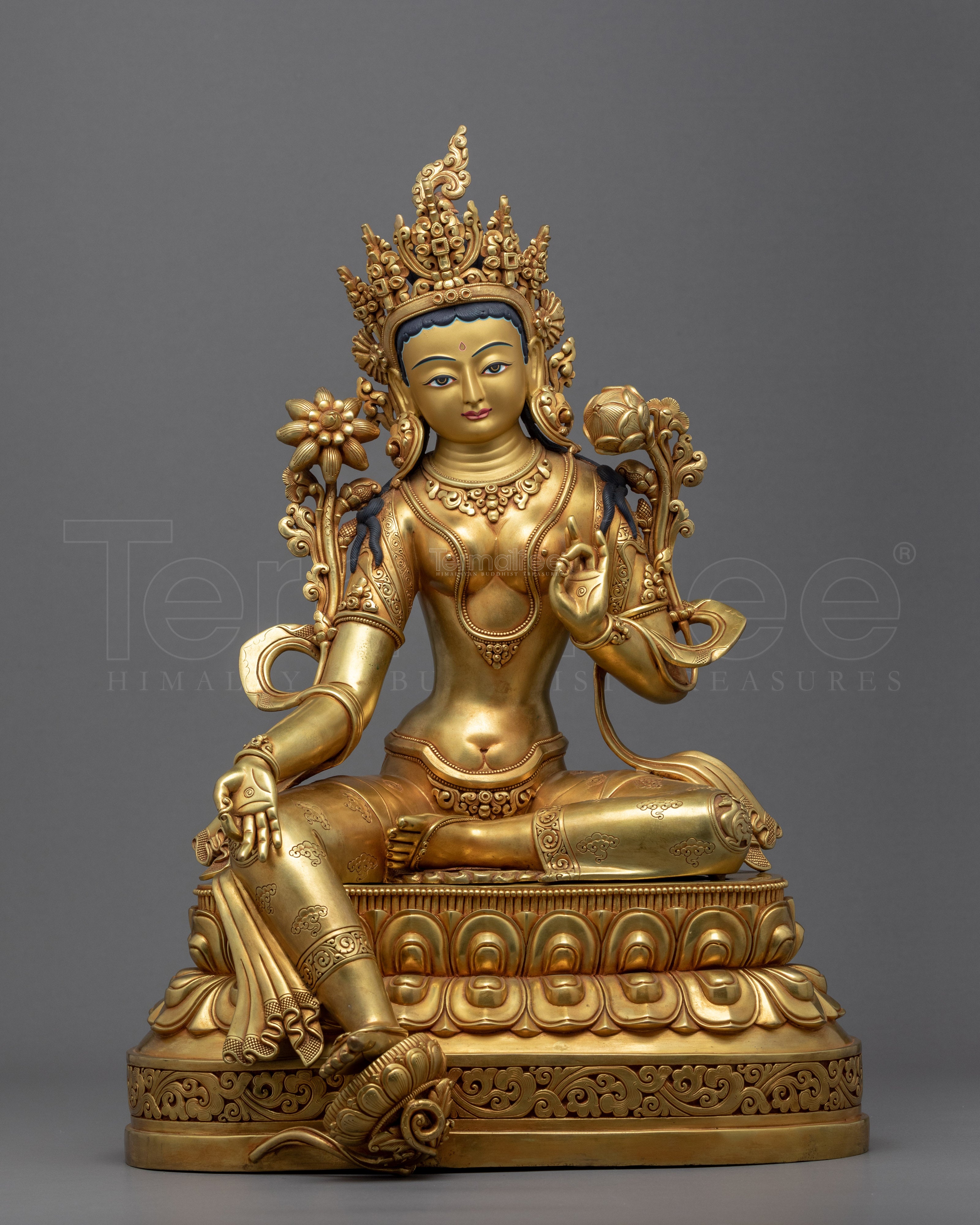 Compassionate Green Tara Sculpture | Mother of Compassion