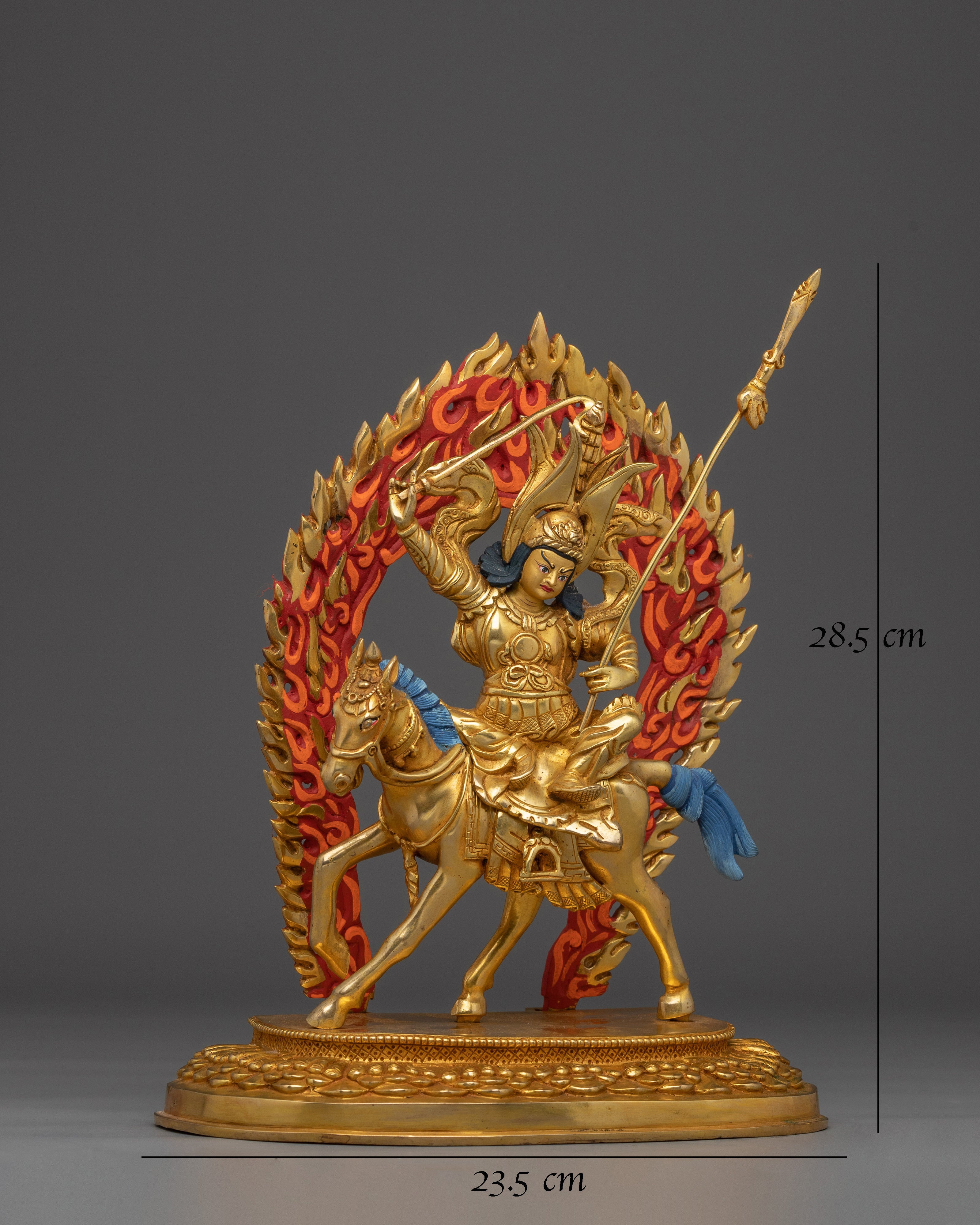 Tibetan Warrior King Gesar Statue | Protector of the Dharma