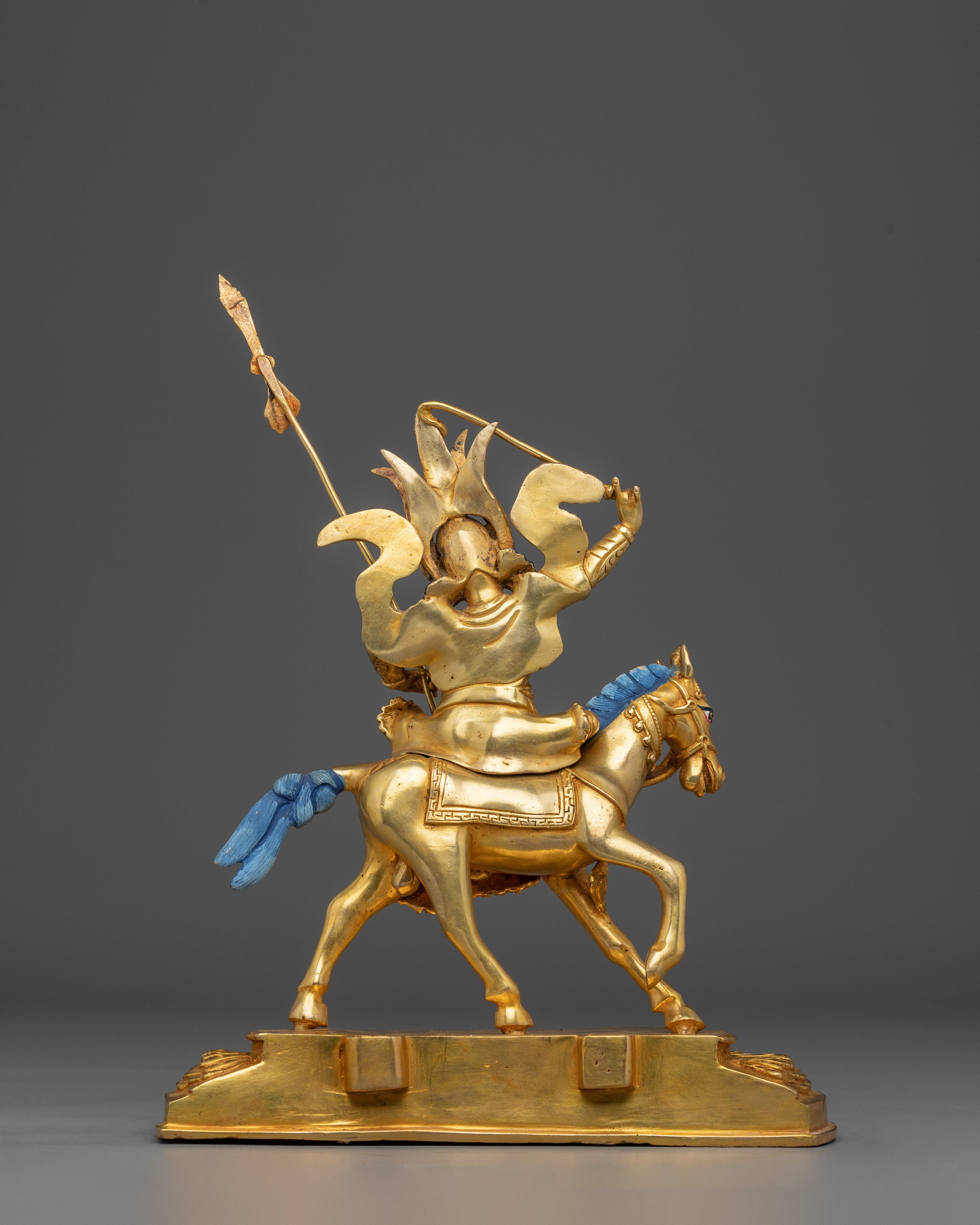 Tibetan Warrior King Gesar Statue | Protector of the Dharma