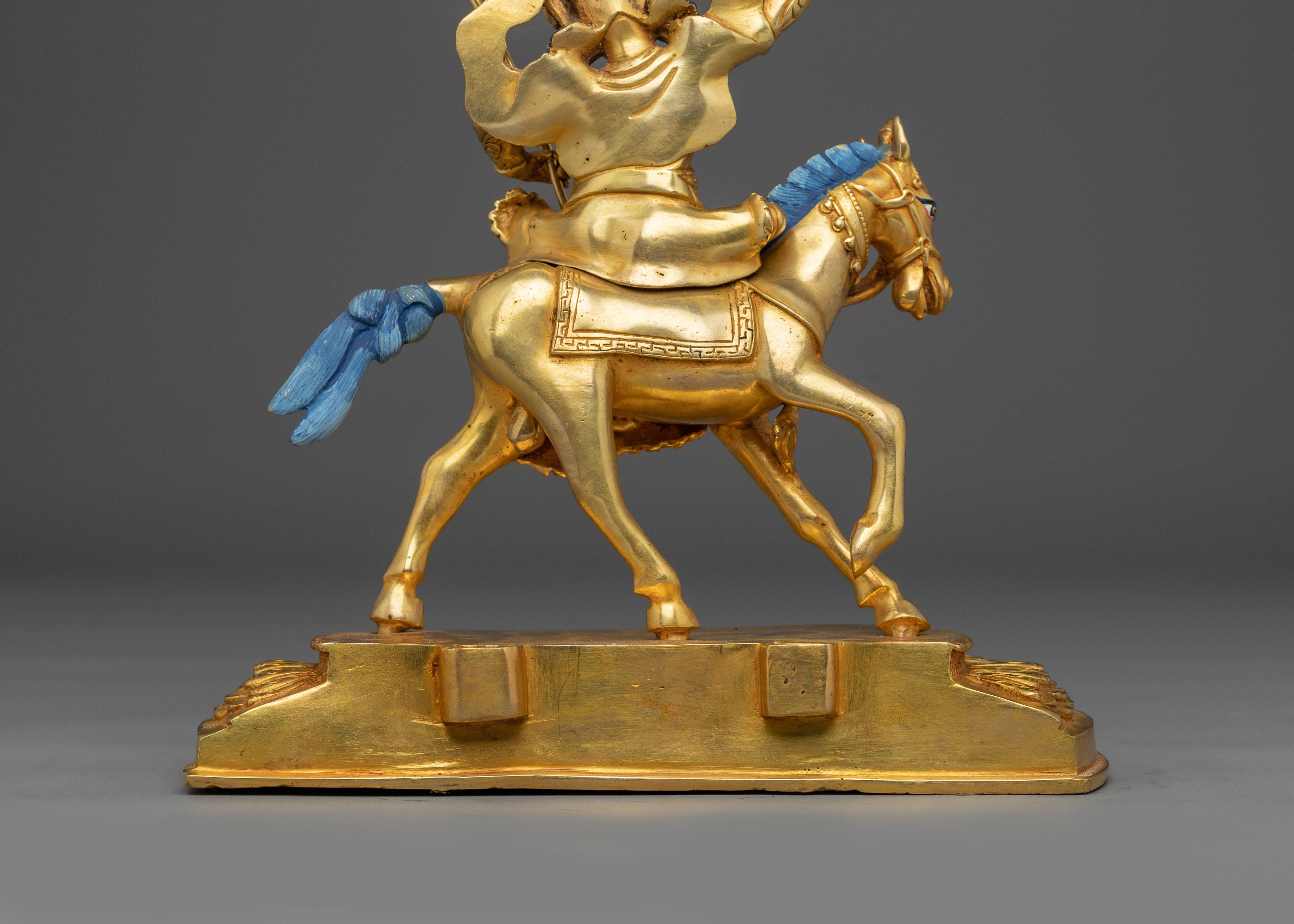 Tibetan Warrior King Gesar Statue | Protector of the Dharma