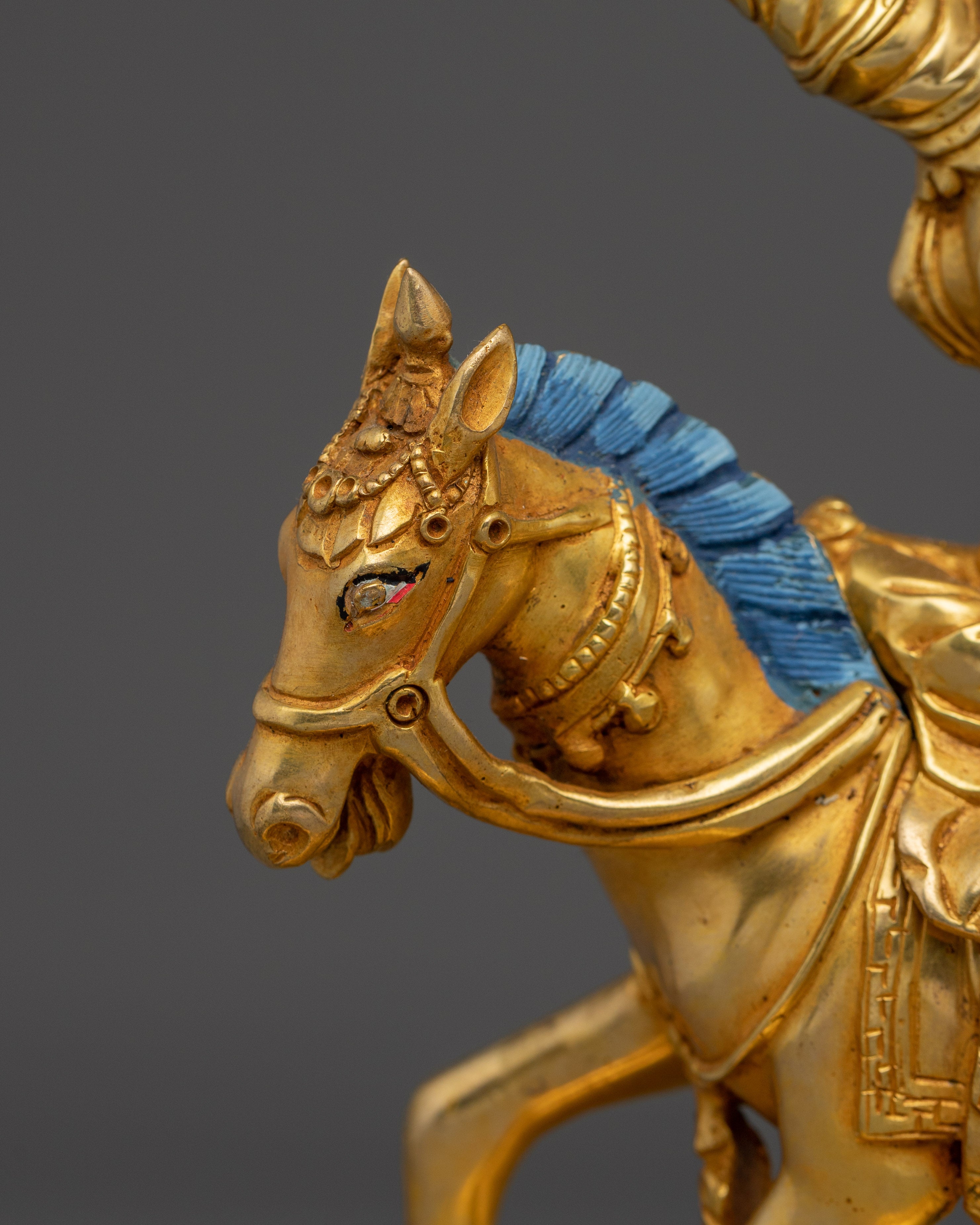 Tibetan Warrior King Gesar Statue | Protector of the Dharma