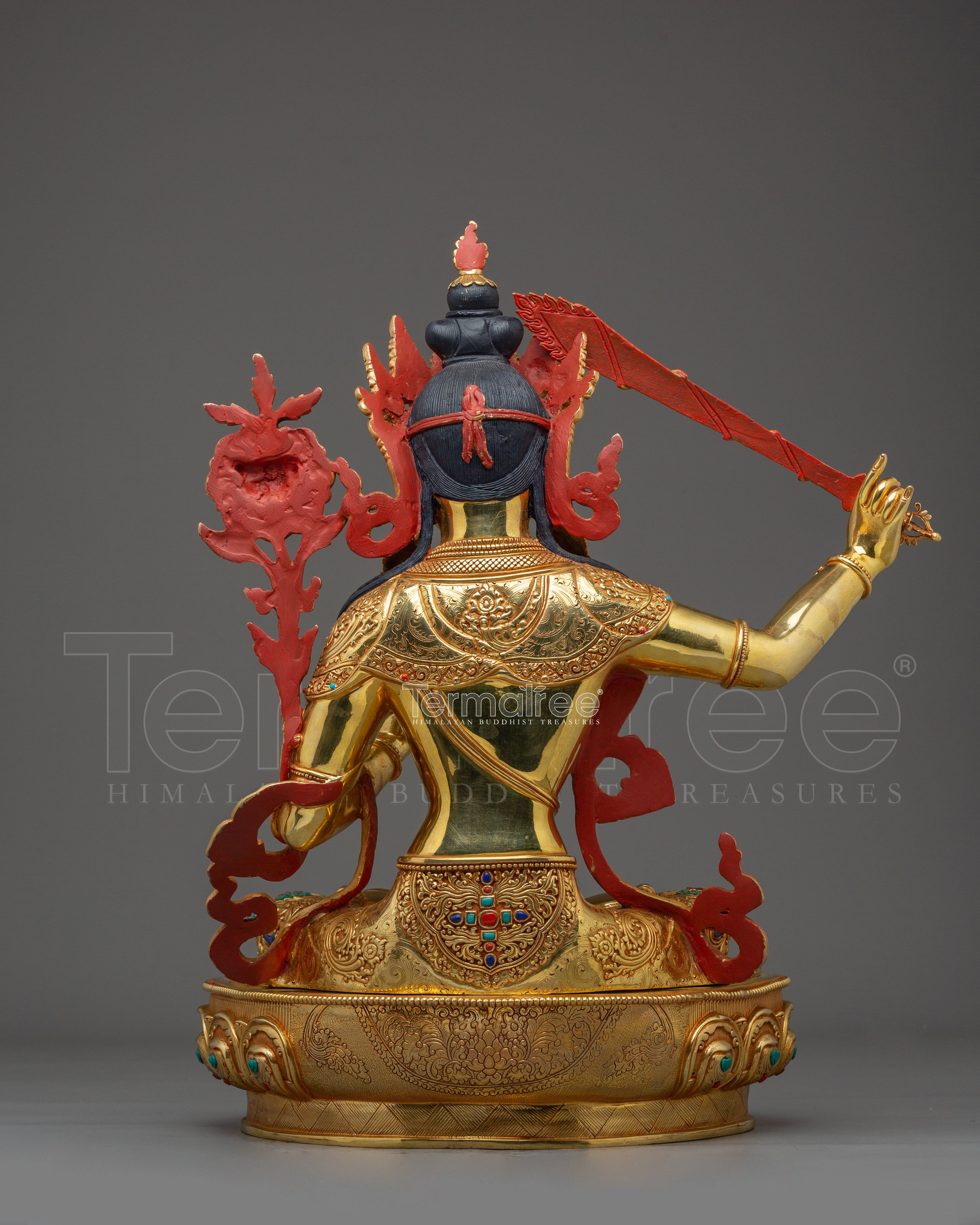 Dharma Protector Manjushri Sculpture | Bodhisattva of Knowledge