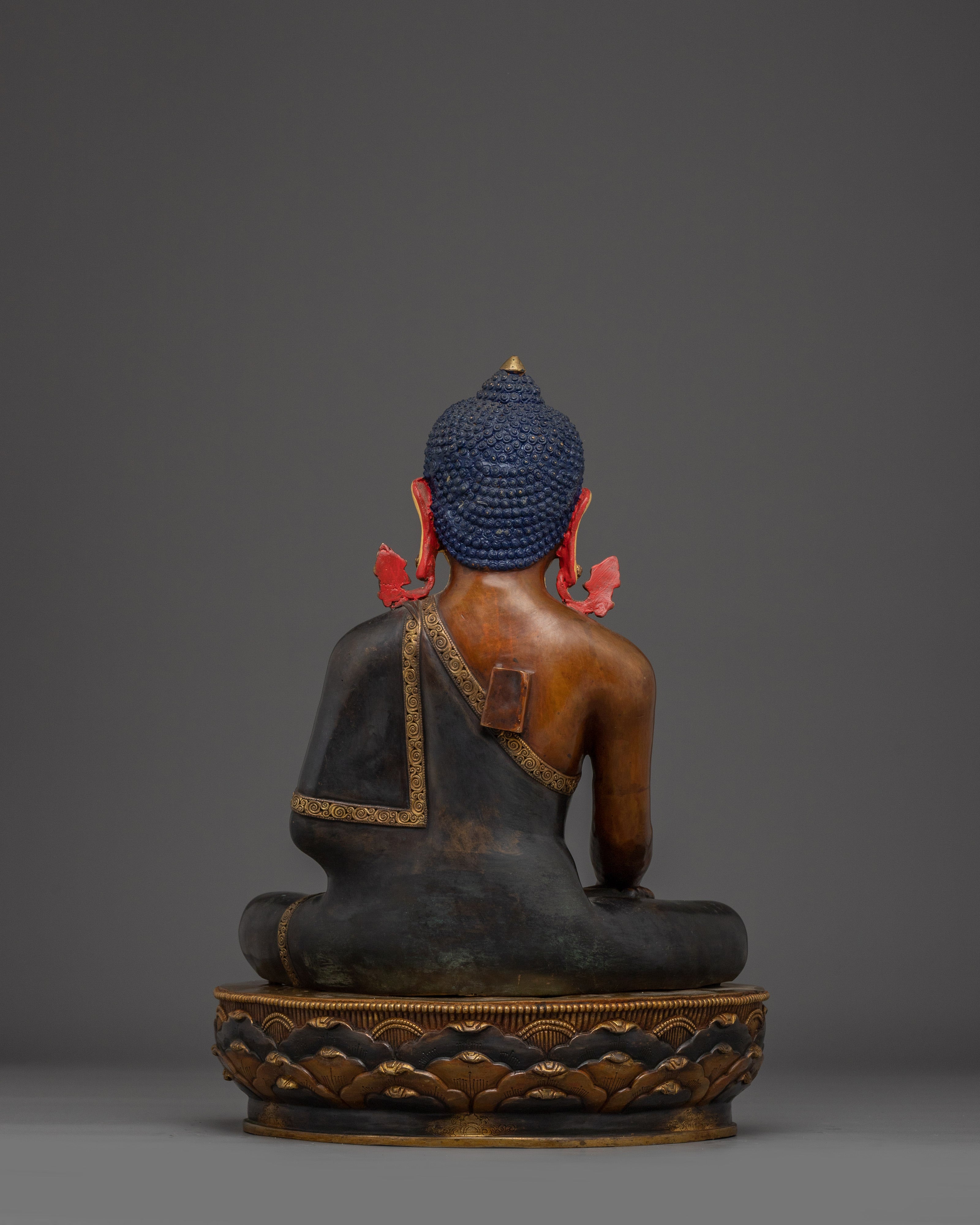 Copper Sculpture Shakyamuni Buddha Statue | Enlightenment Home Art