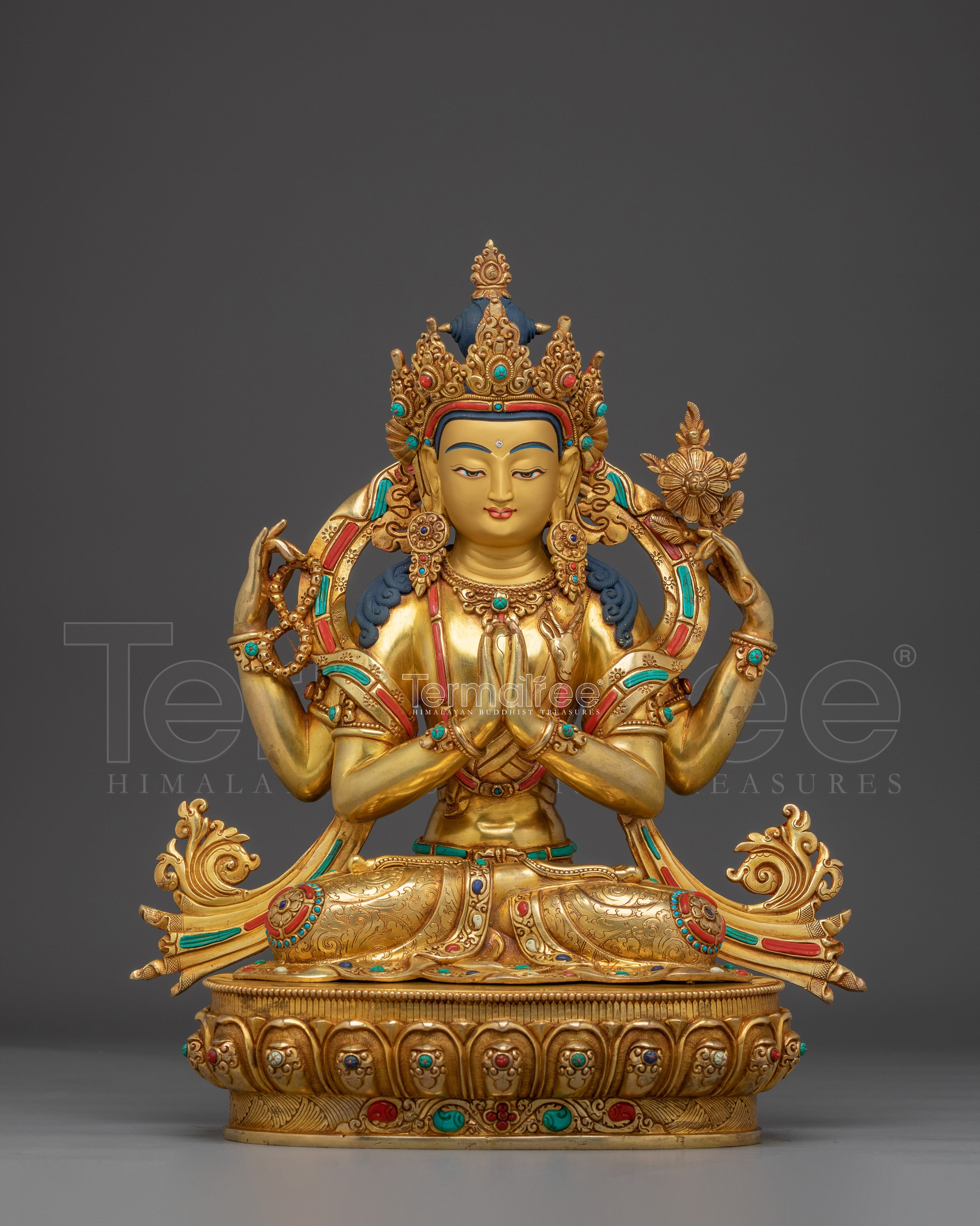 Protector Goddess Green Tara Figurine |  Mother of All Buddhas