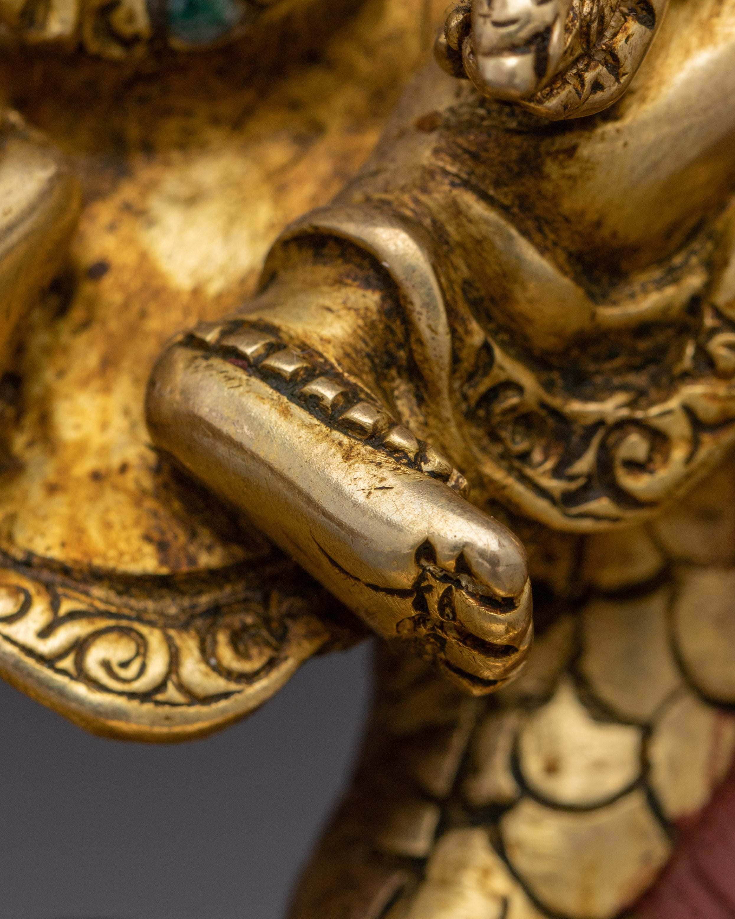 Wealth Offering Statue of White Dzambhala | Spiritual Prosperity Deity