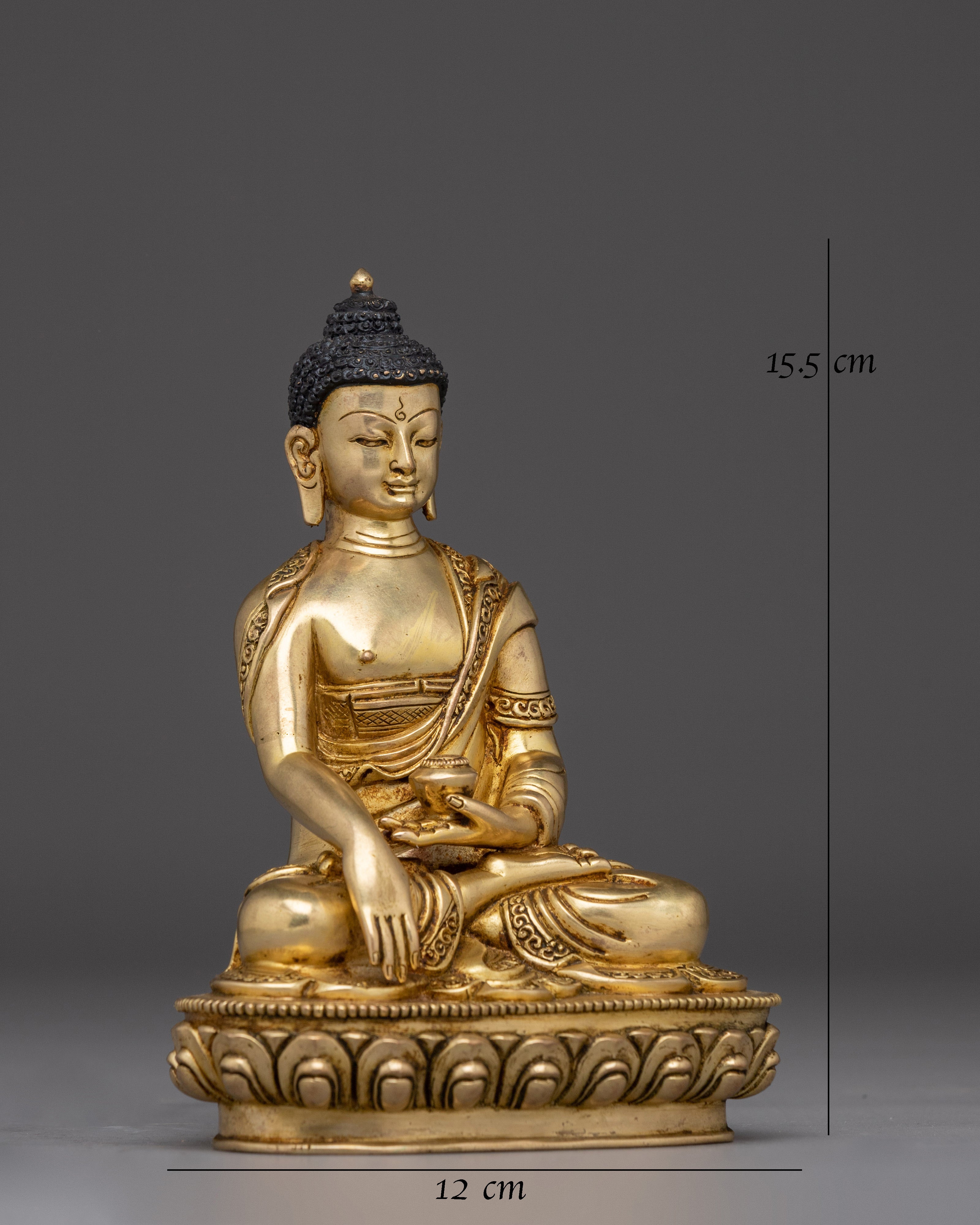 Golden Copper Shakyamuni Buddha Art
