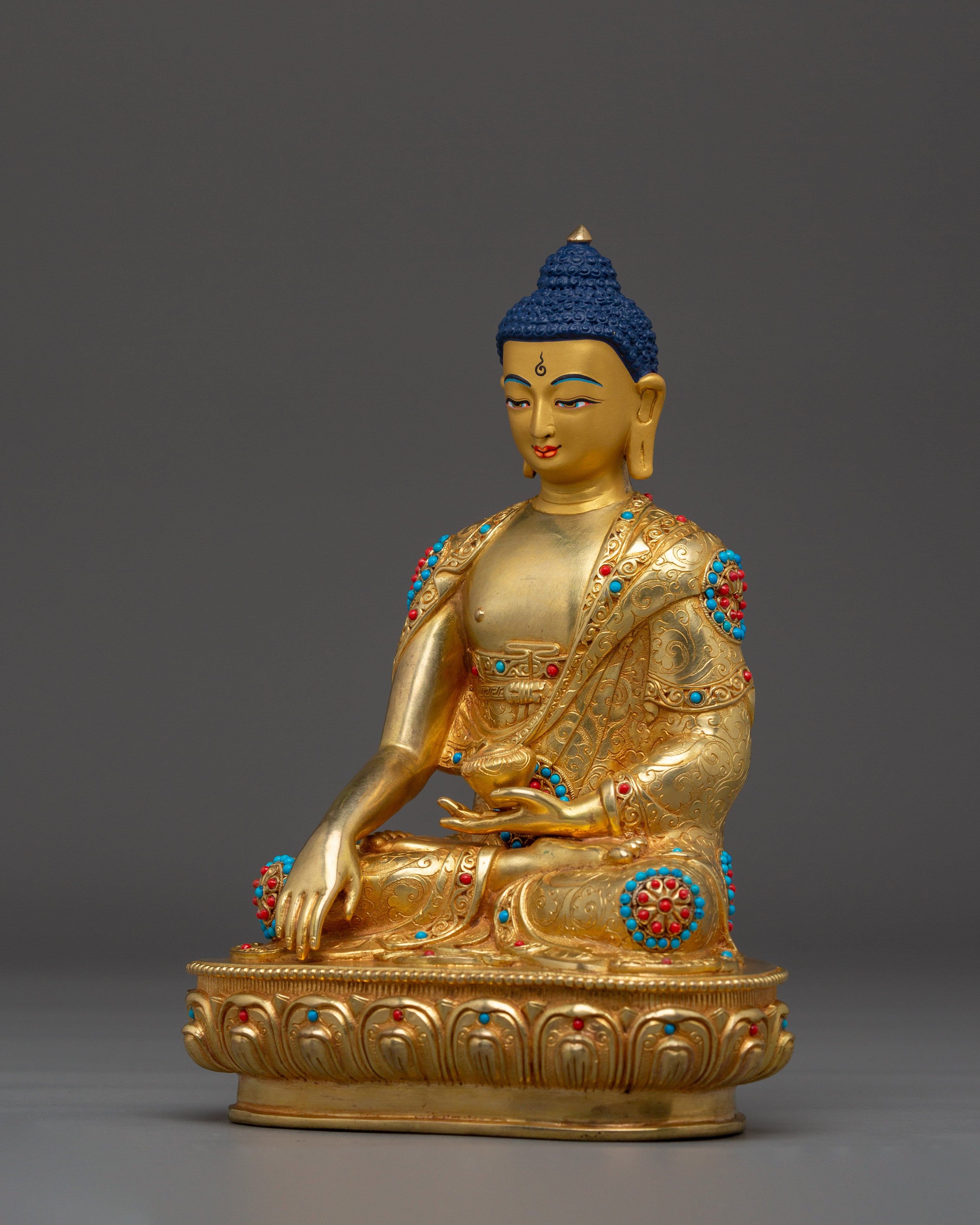 Himalayan Buddha Trio Statue | Buddha of Enlightenment
