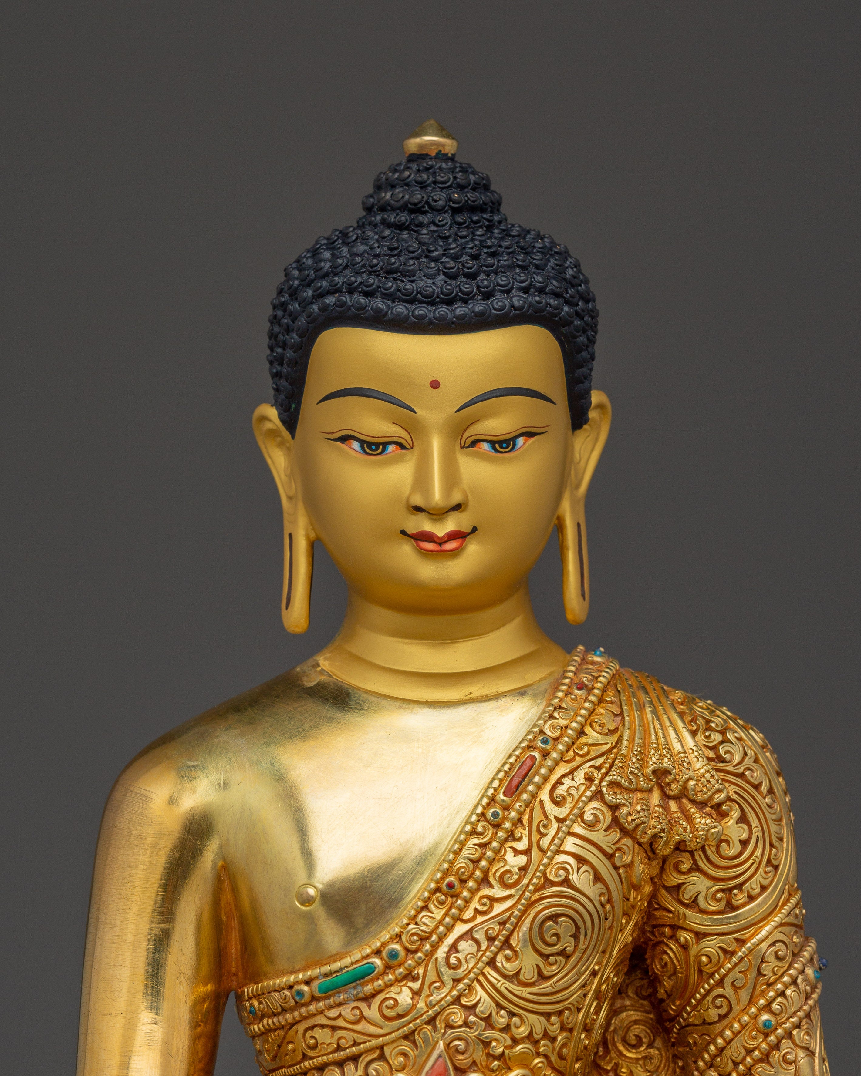 Spiritual Sculpture Shakyamuni Buddha | Peaceful Meditation Figure