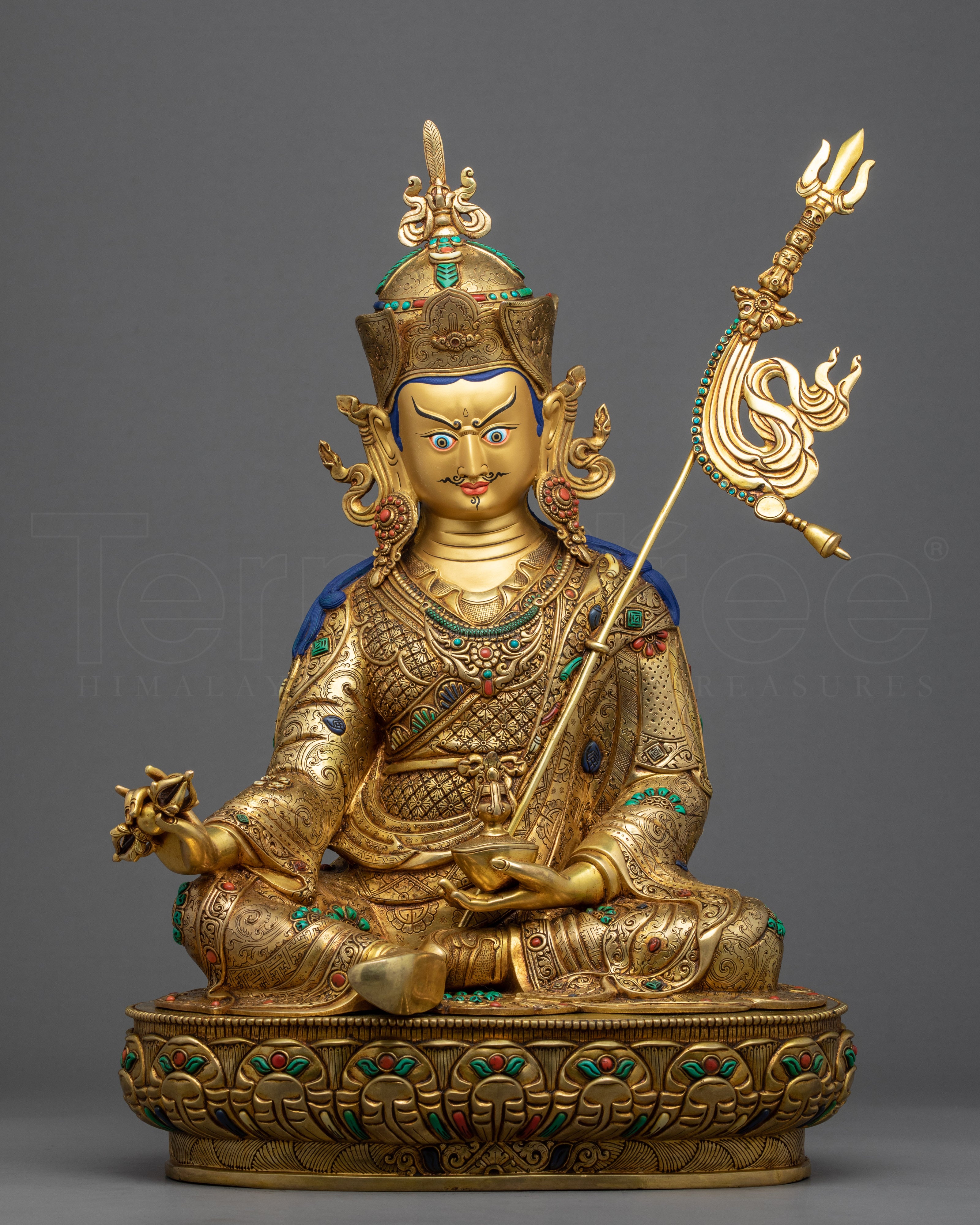 Guru Padmasambhava Statue Art | Tibetan Buddhist Artwork