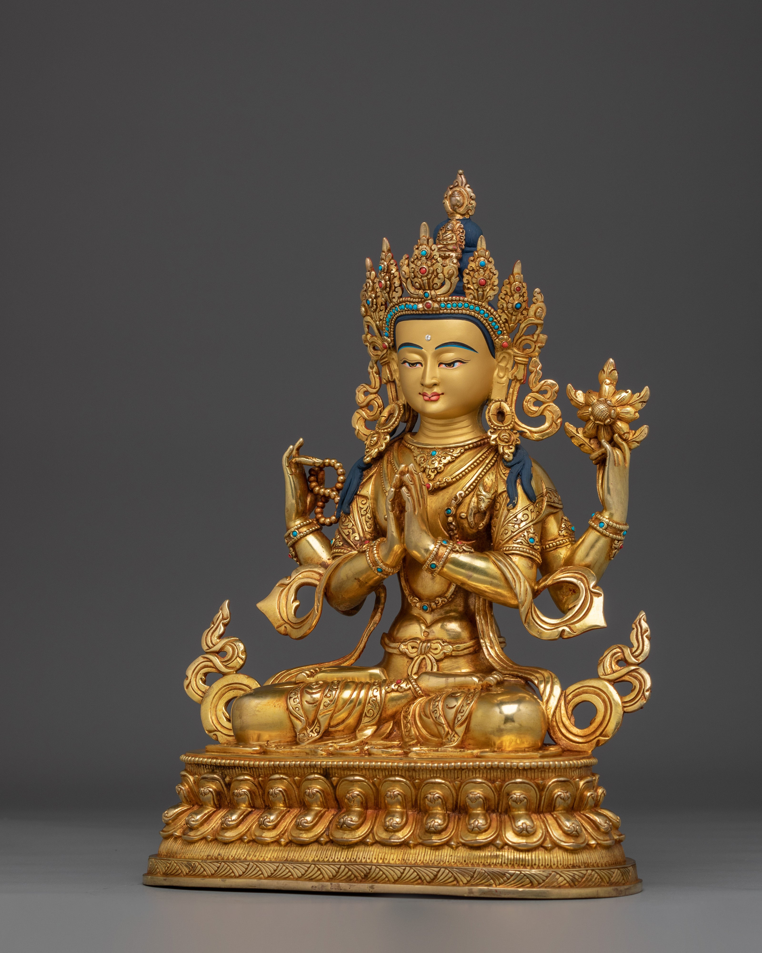Spiritual Compassionate Chenrezig Statue | Avalokiteshvara Deity