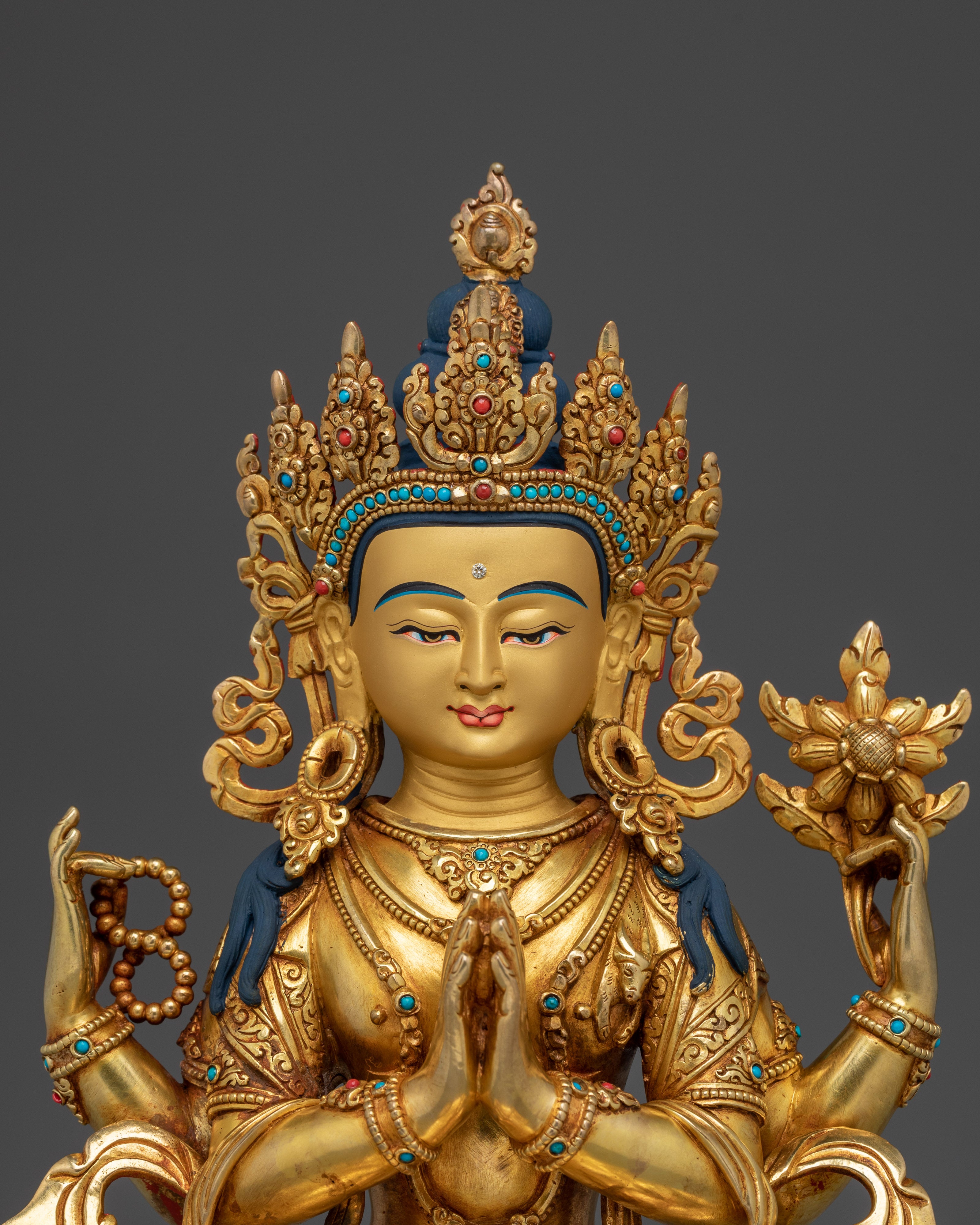 Spiritual Compassionate Chenrezig Statue | Avalokiteshvara Deity