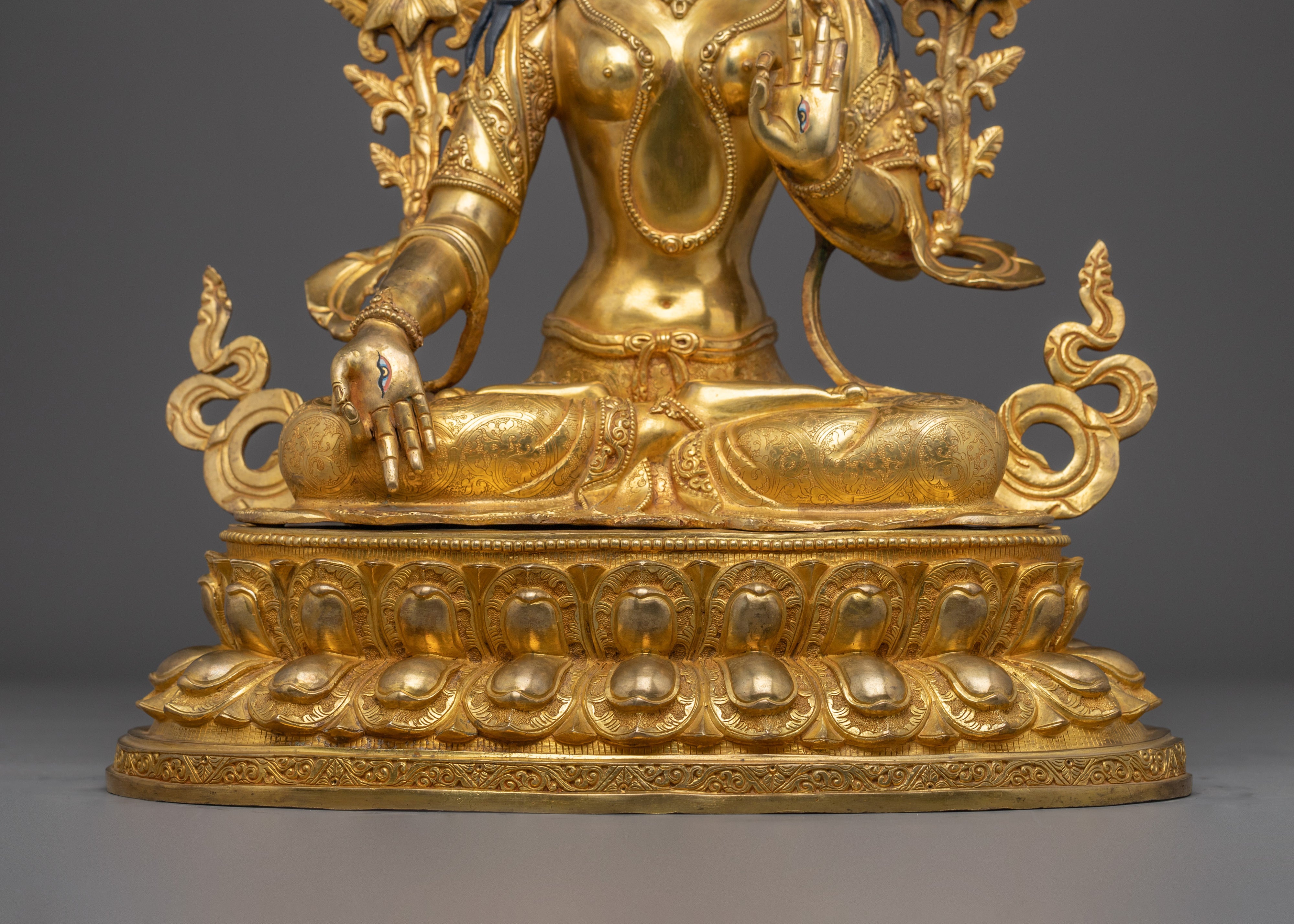Handmade Sita Tara Spiritual Statue | White Tara - Tibetan Healing Deity