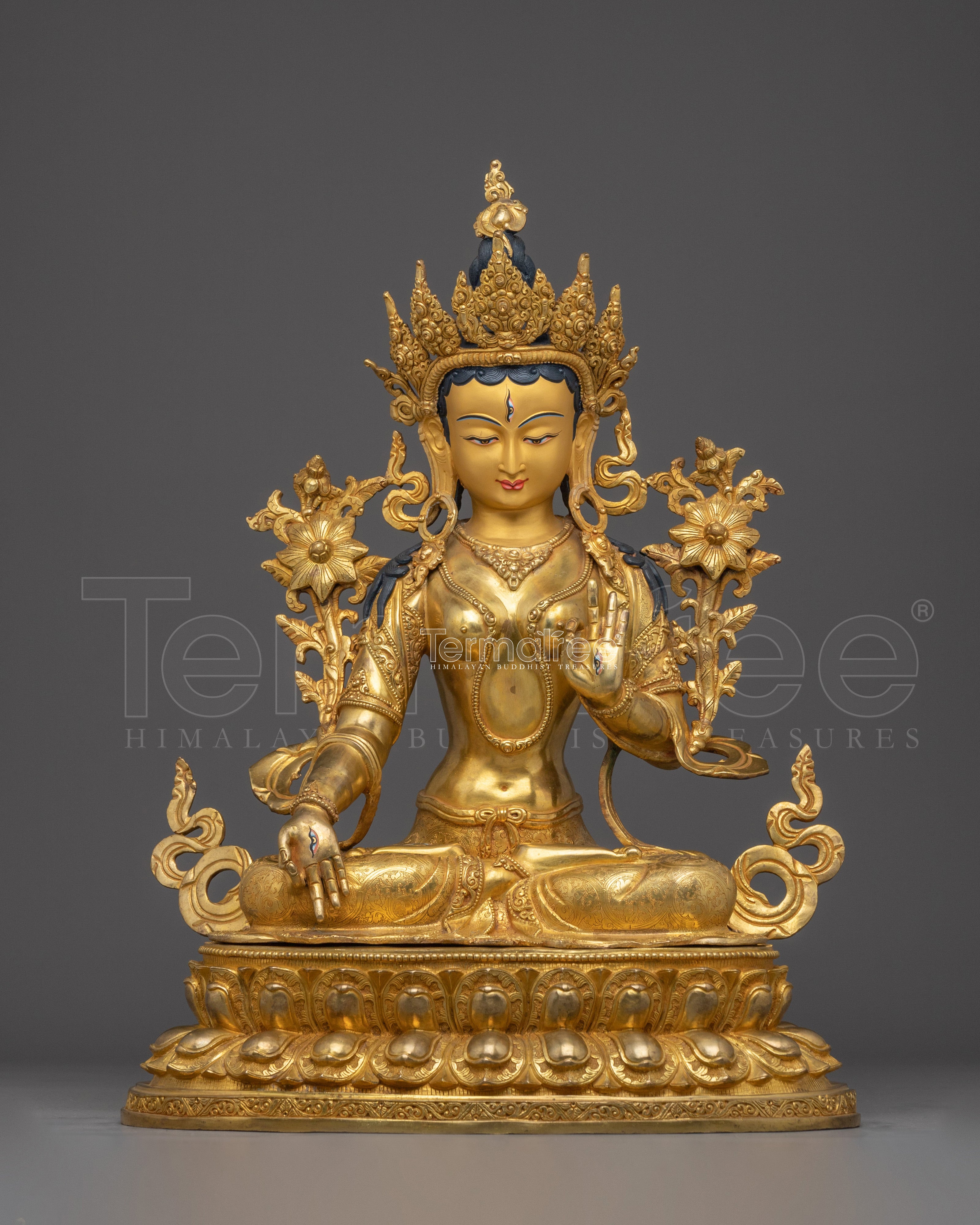 Handmade Sita Tara Spiritual Statue | White Tara - Tibetan Healing Deity