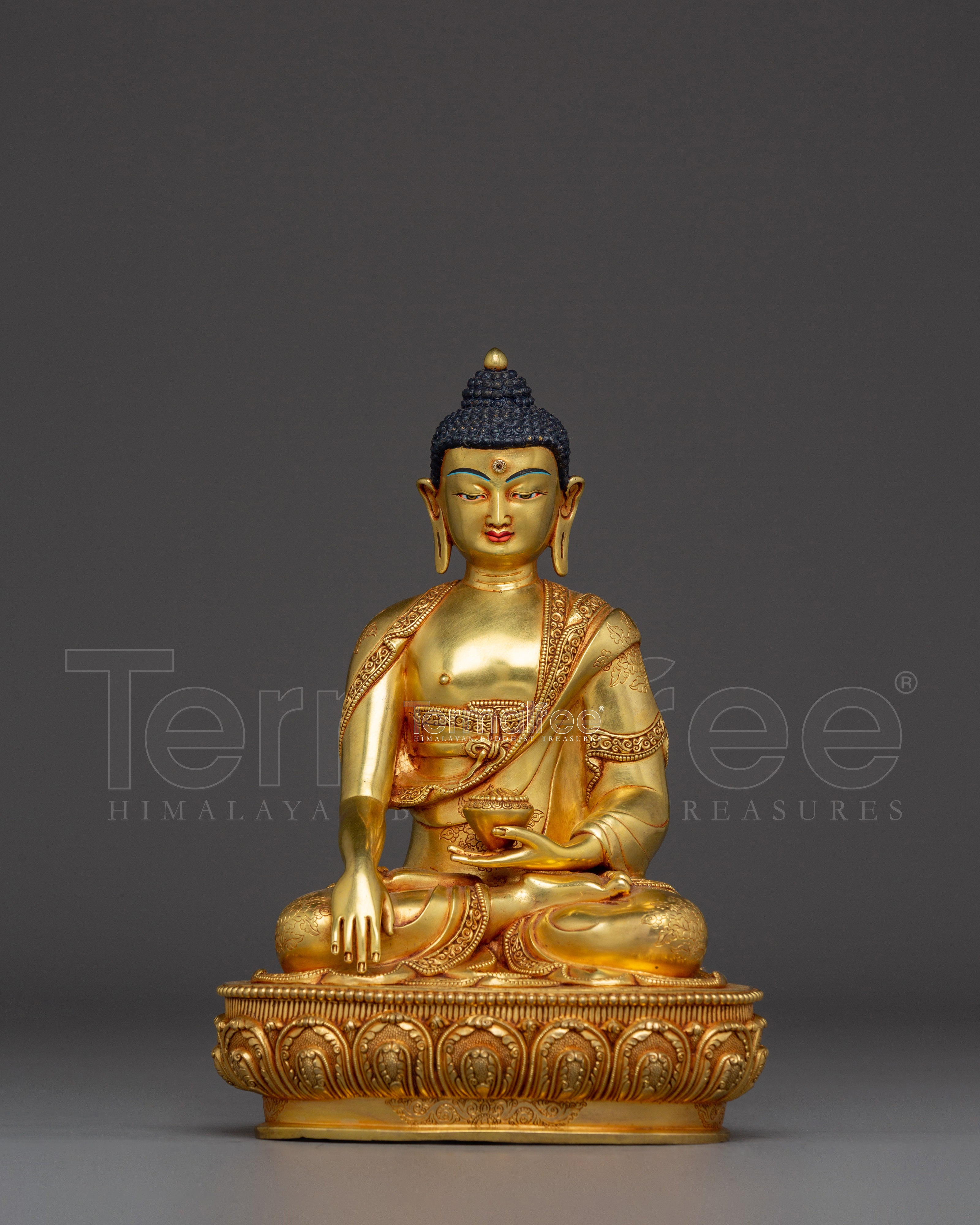Serene Tibetan Shakyamuni Buddha Art | Enlightenment Symbol Gautama Buddha