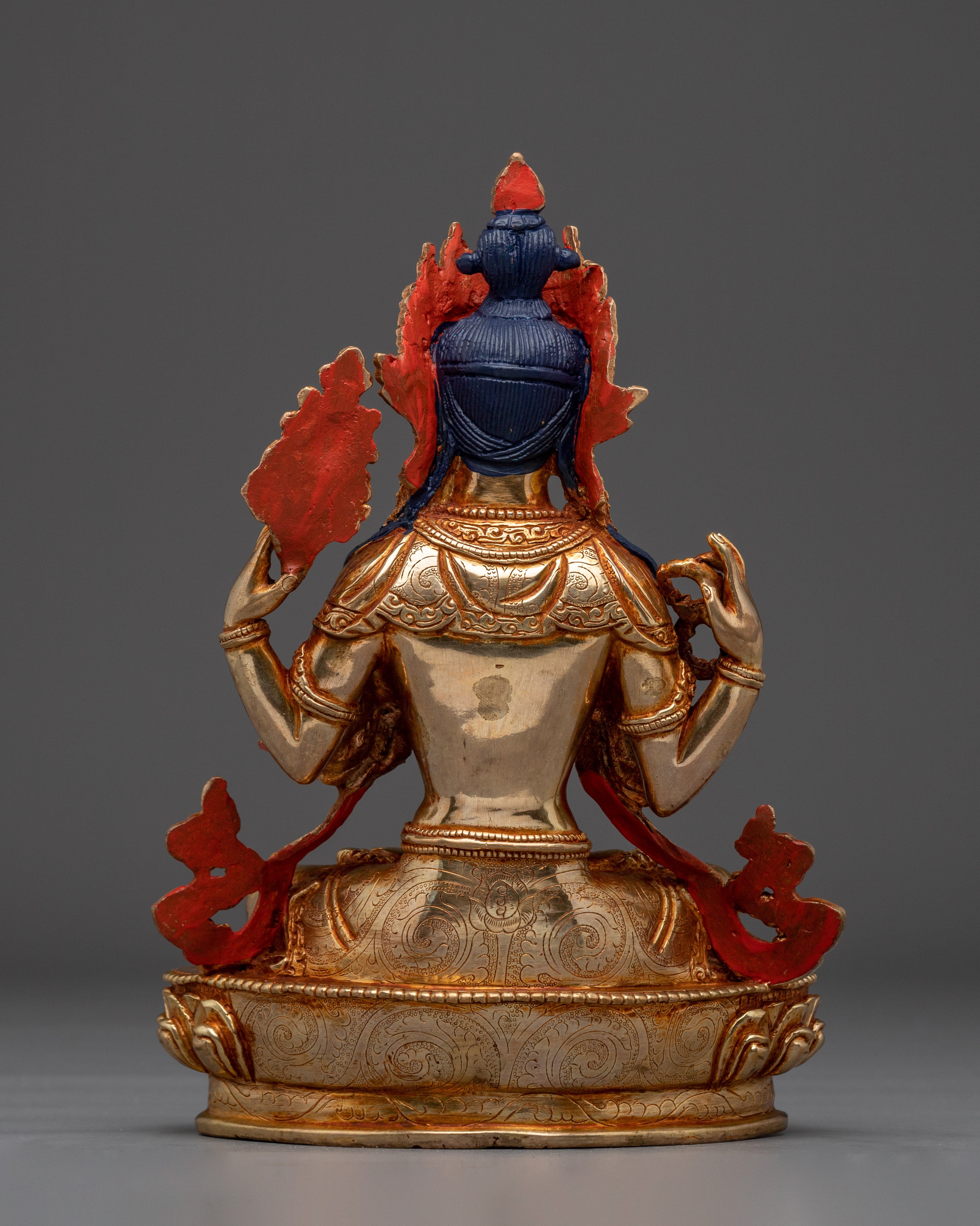 Chenrezig, Meditation Altar Decor | Traditional Himalayan Art