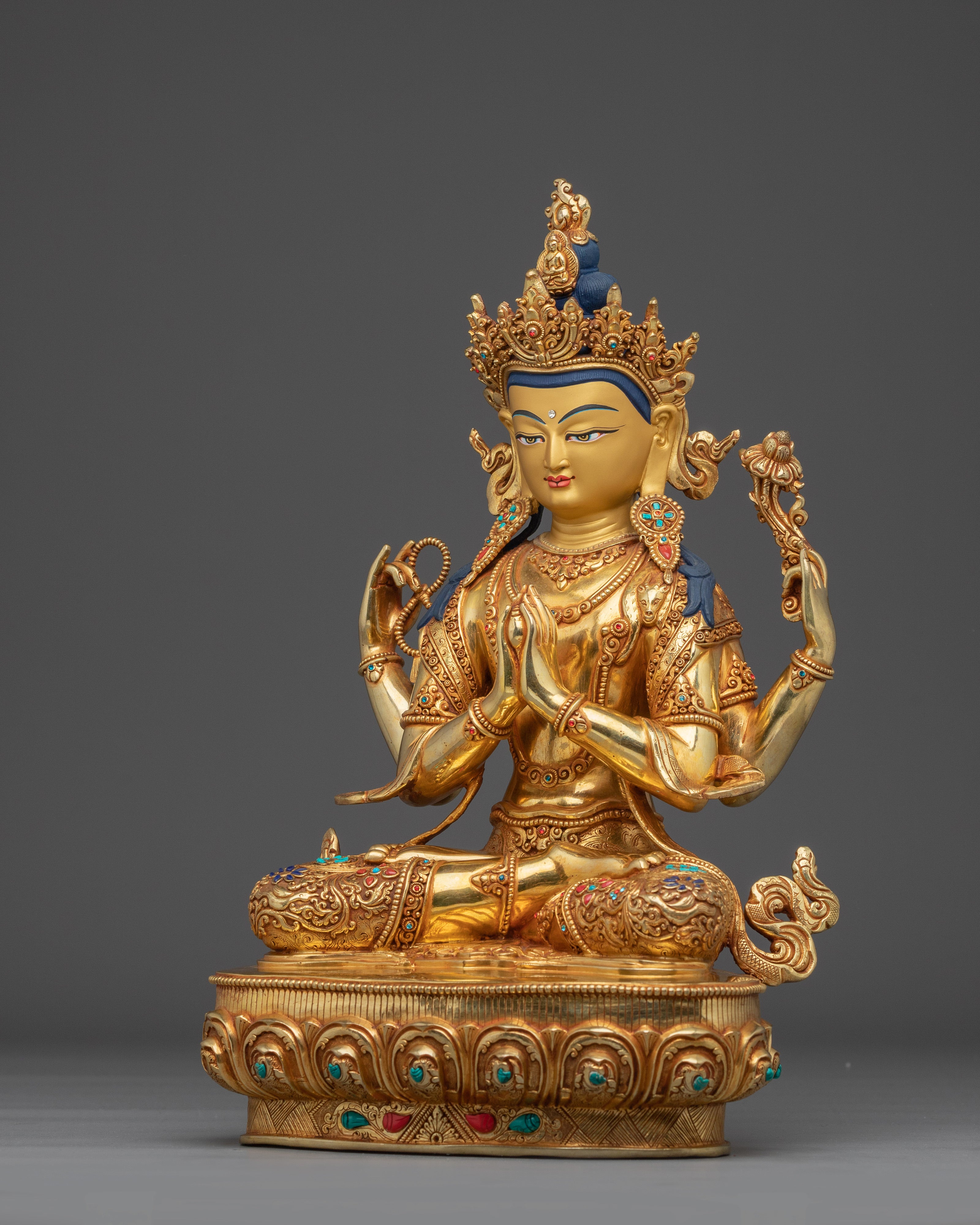 Dharma Protector Chenrezig Statue | Bodhisattva Of Compassion