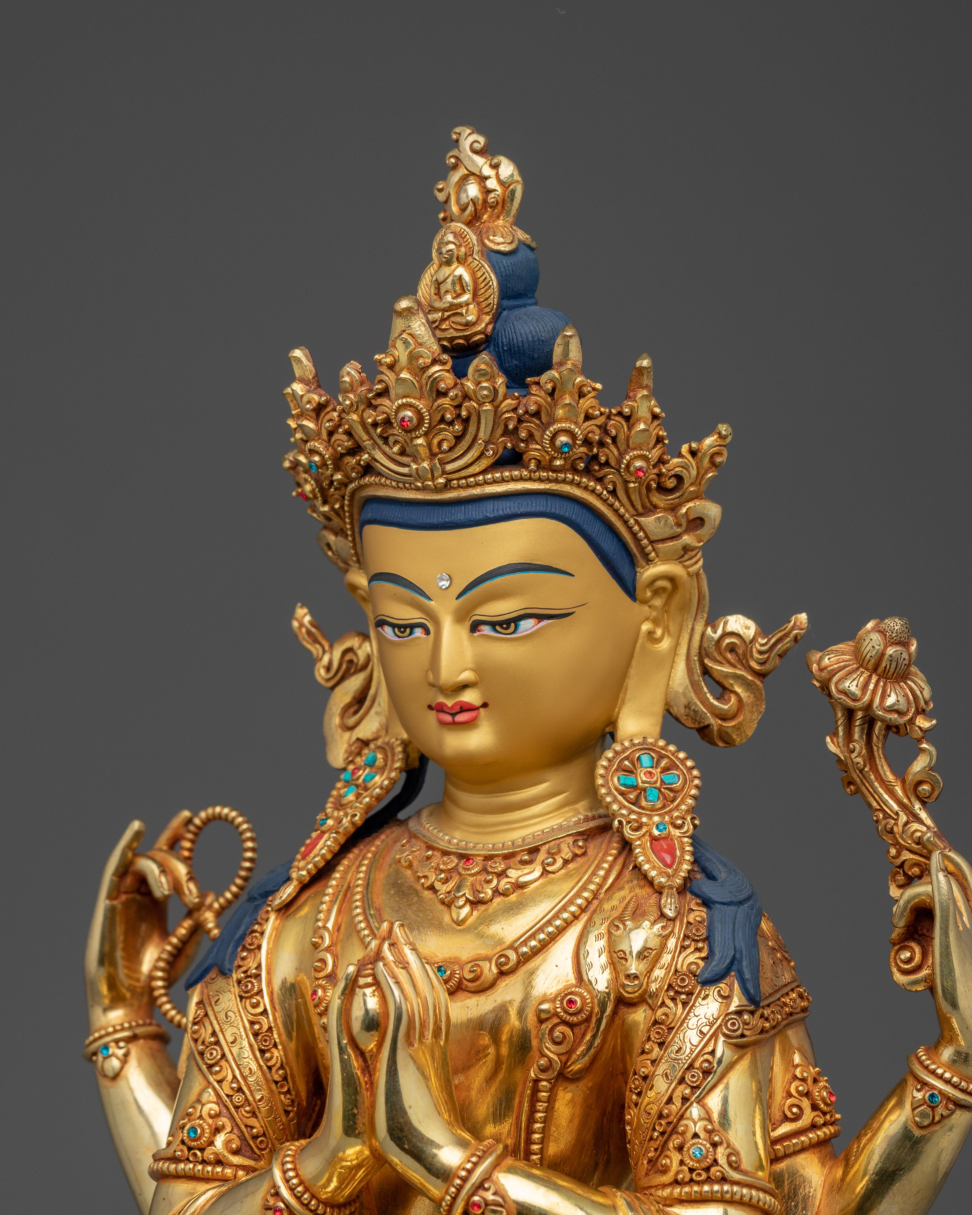 Dharma Protector Chenrezig Statue | Bodhisattva Of Compassion