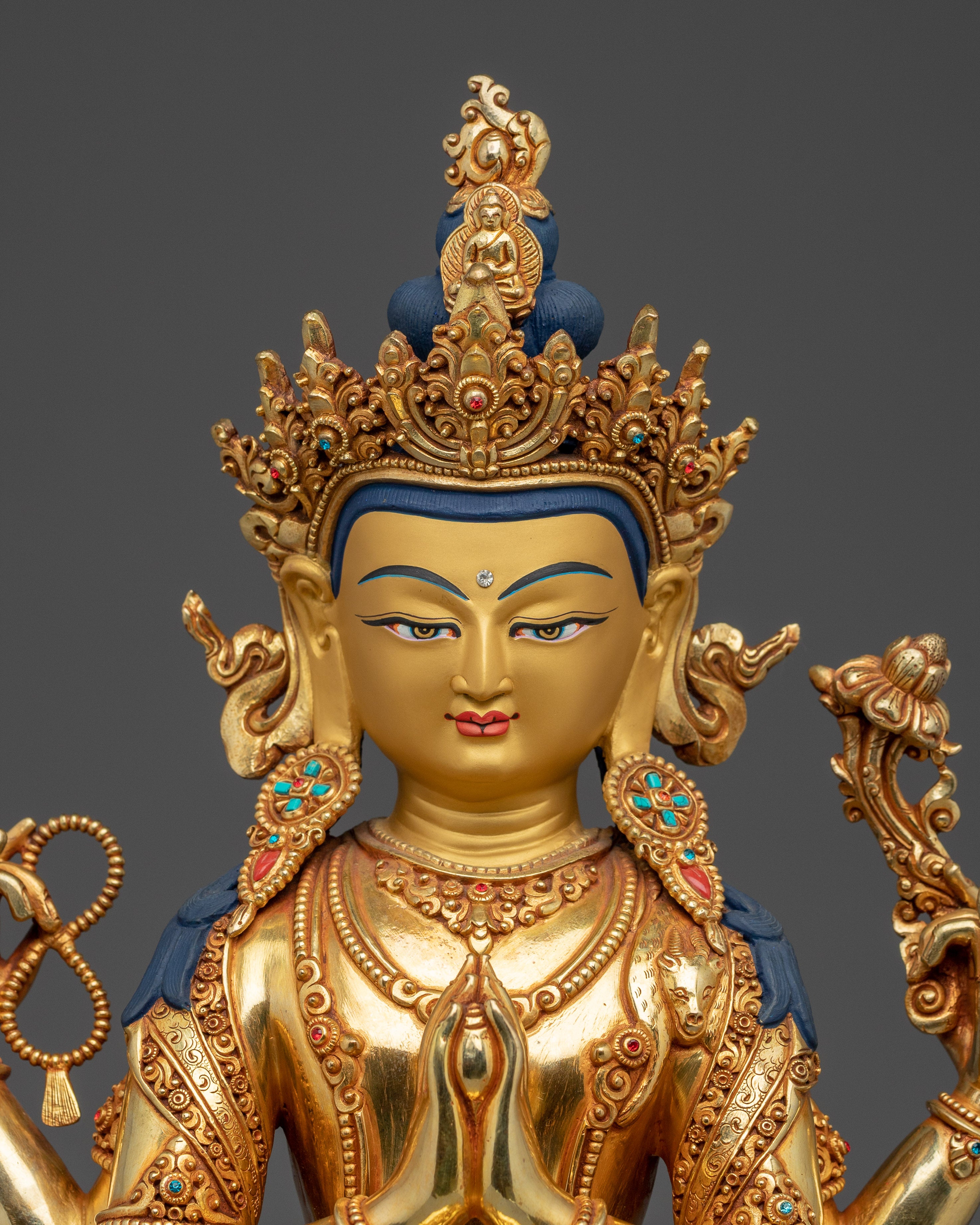 Dharma Protector Chenrezig Statue | Bodhisattva Of Compassion