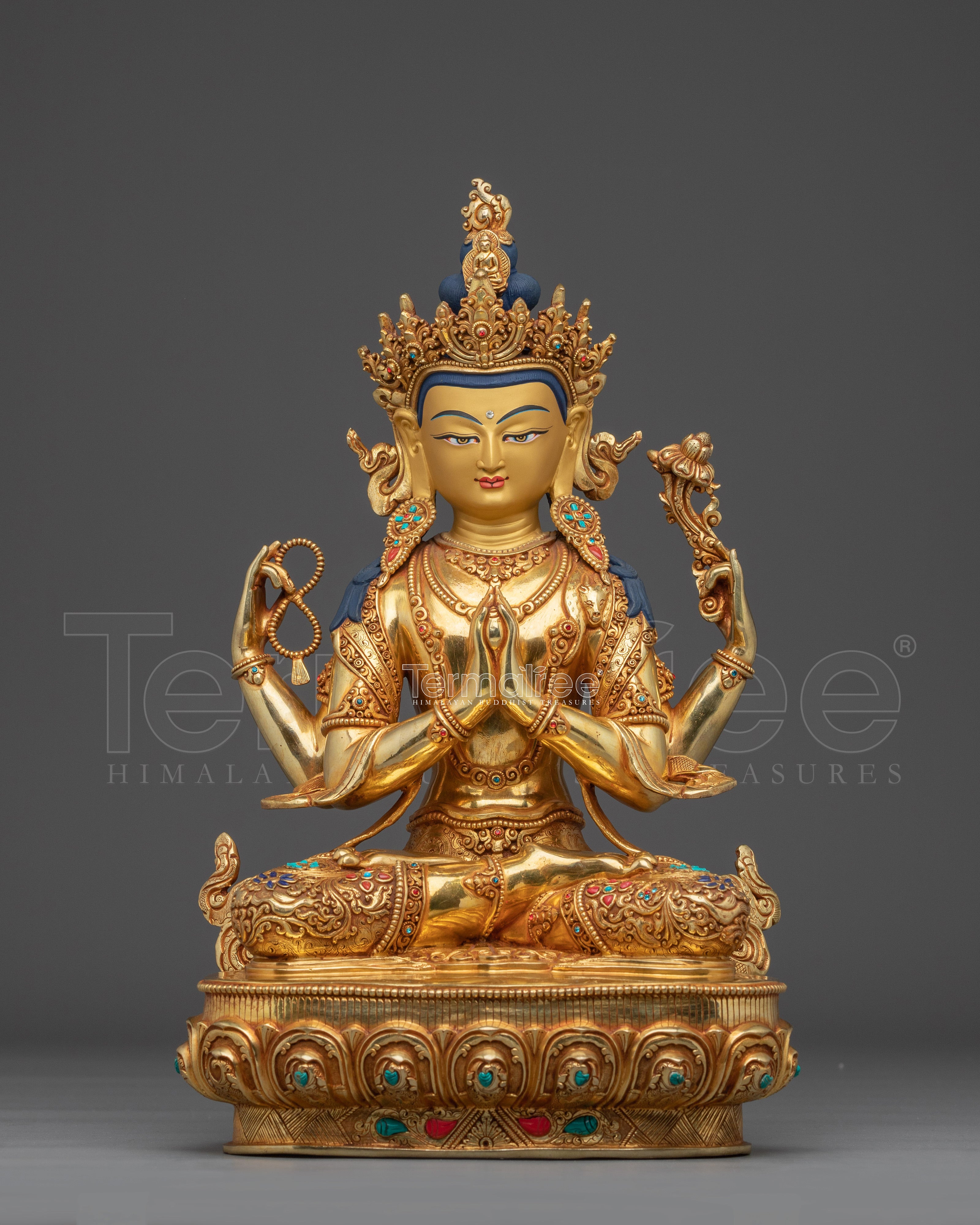 Dharma Protector Chenrezig Statue | Bodhisattva Of Compassion