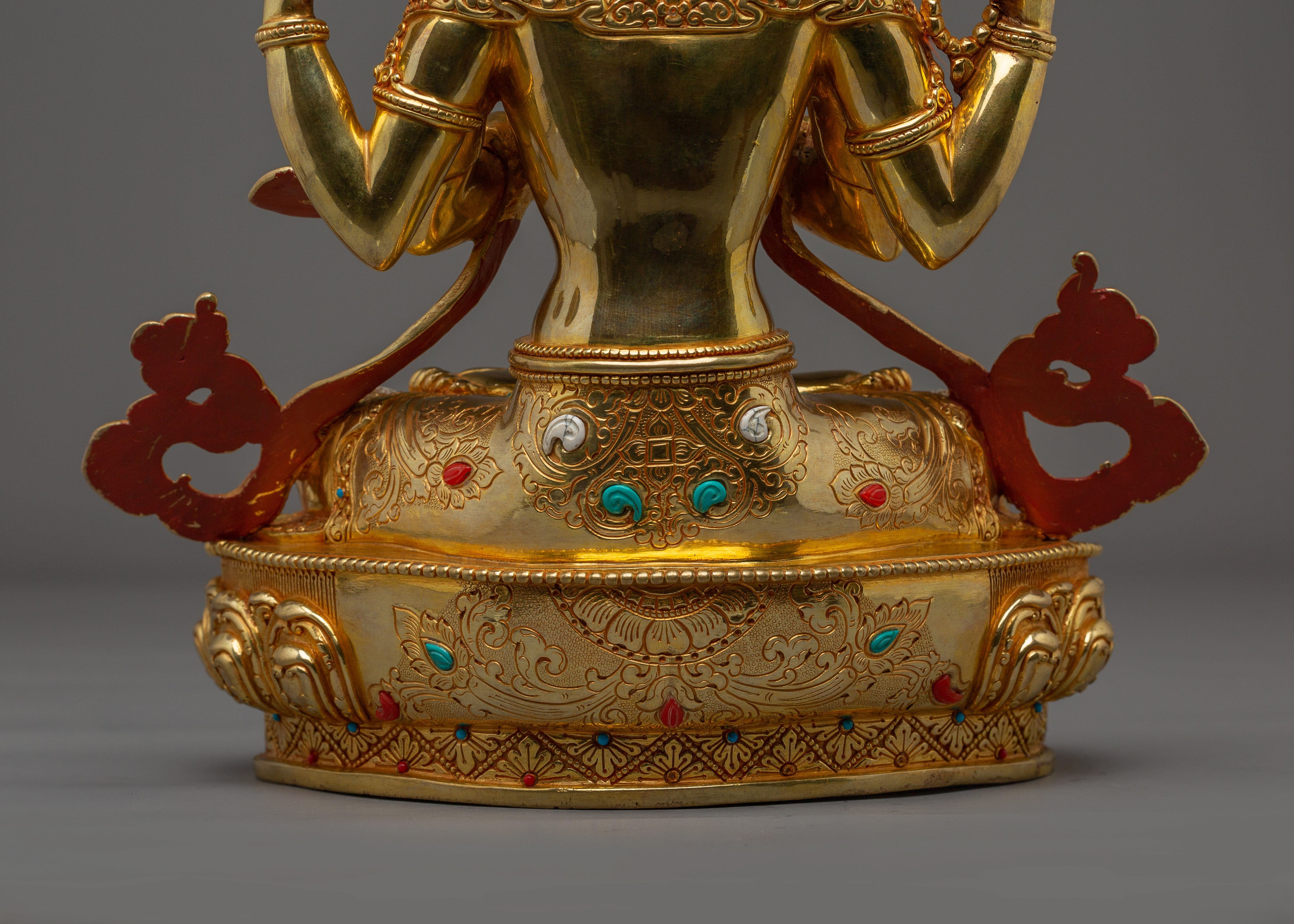 Statue of Four Armed Chenrezig | Bodhisattva of Compassion