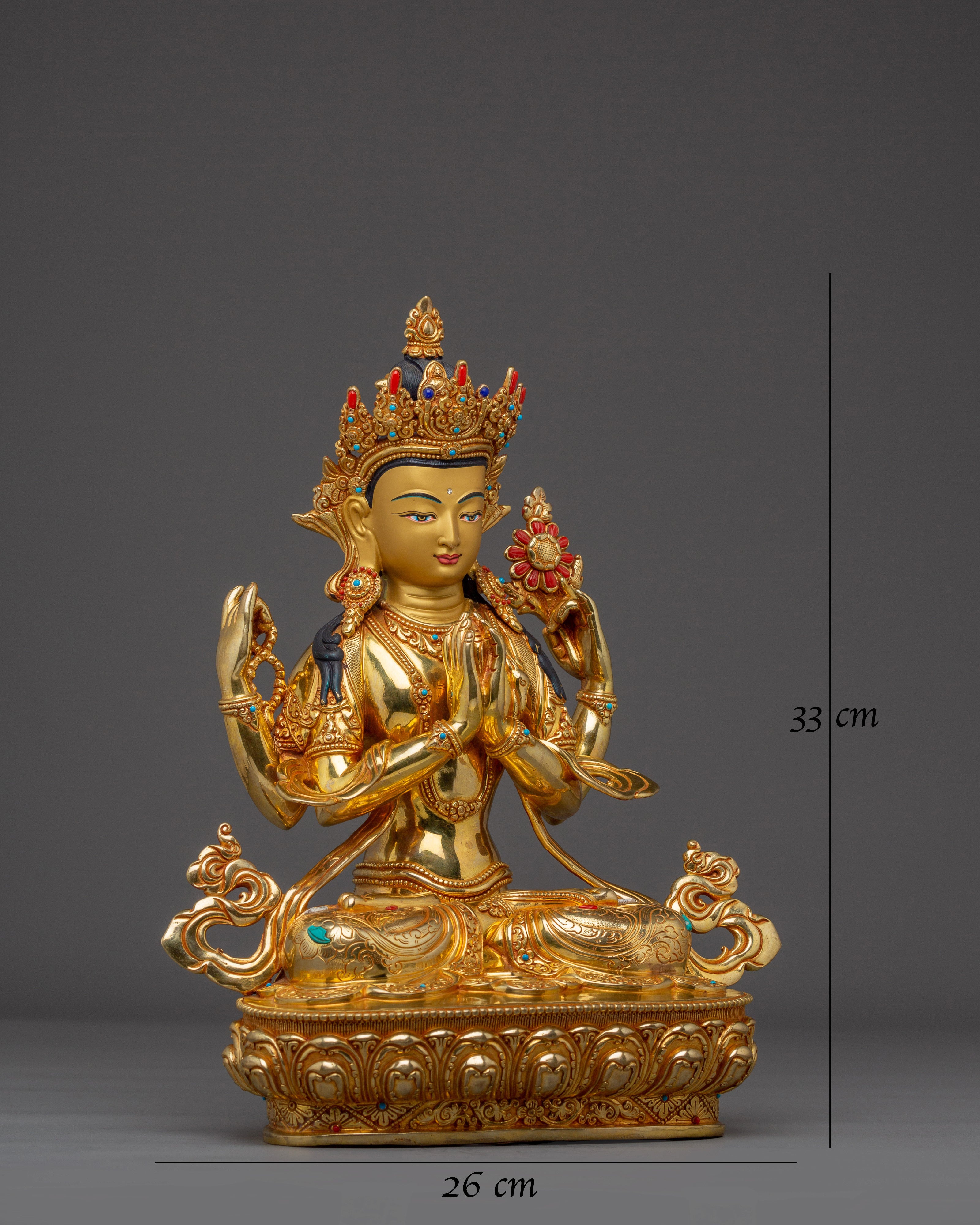 Statue of Four Armed Chenrezig