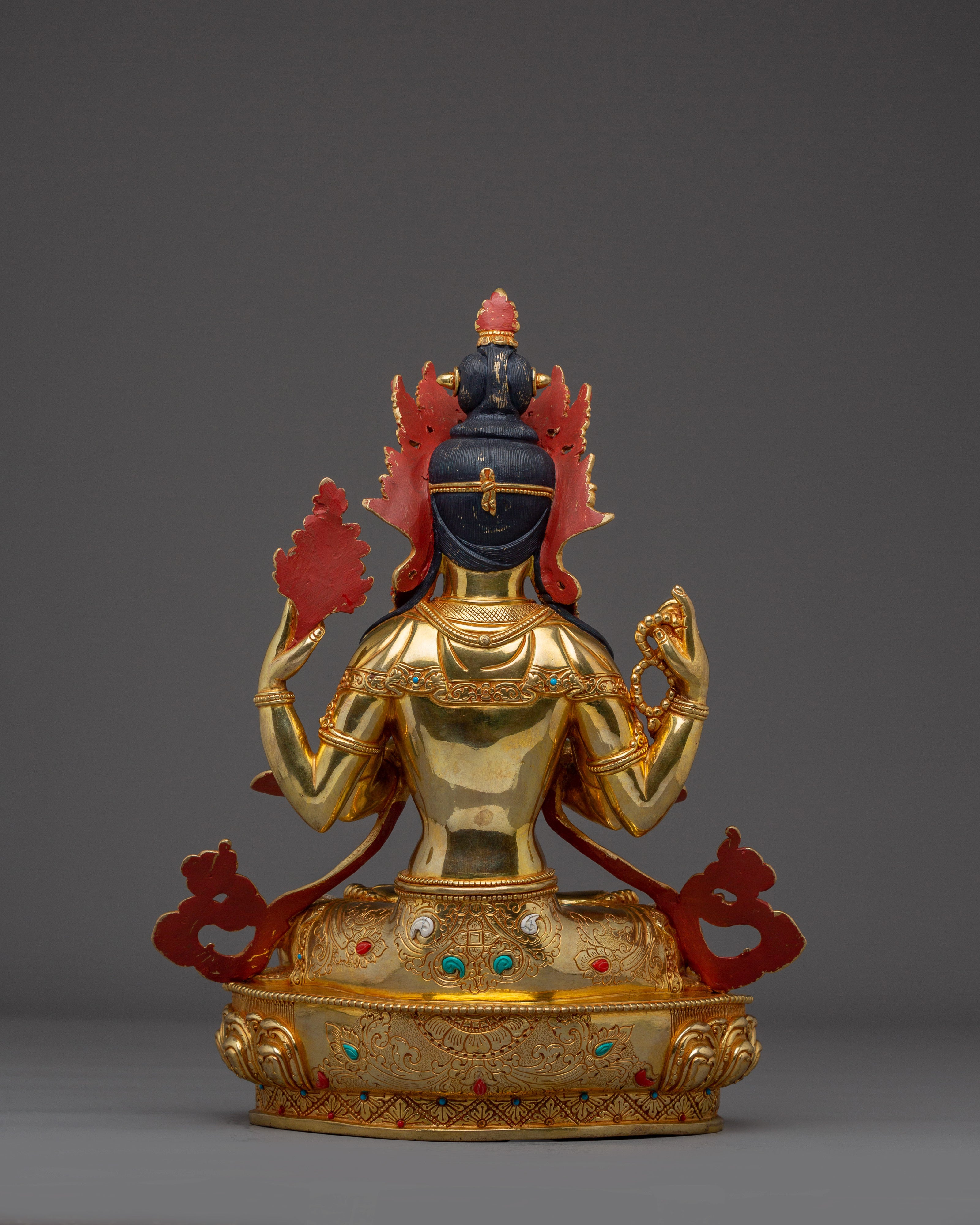 Statue of Four Armed Chenrezig | Bodhisattva of Compassion