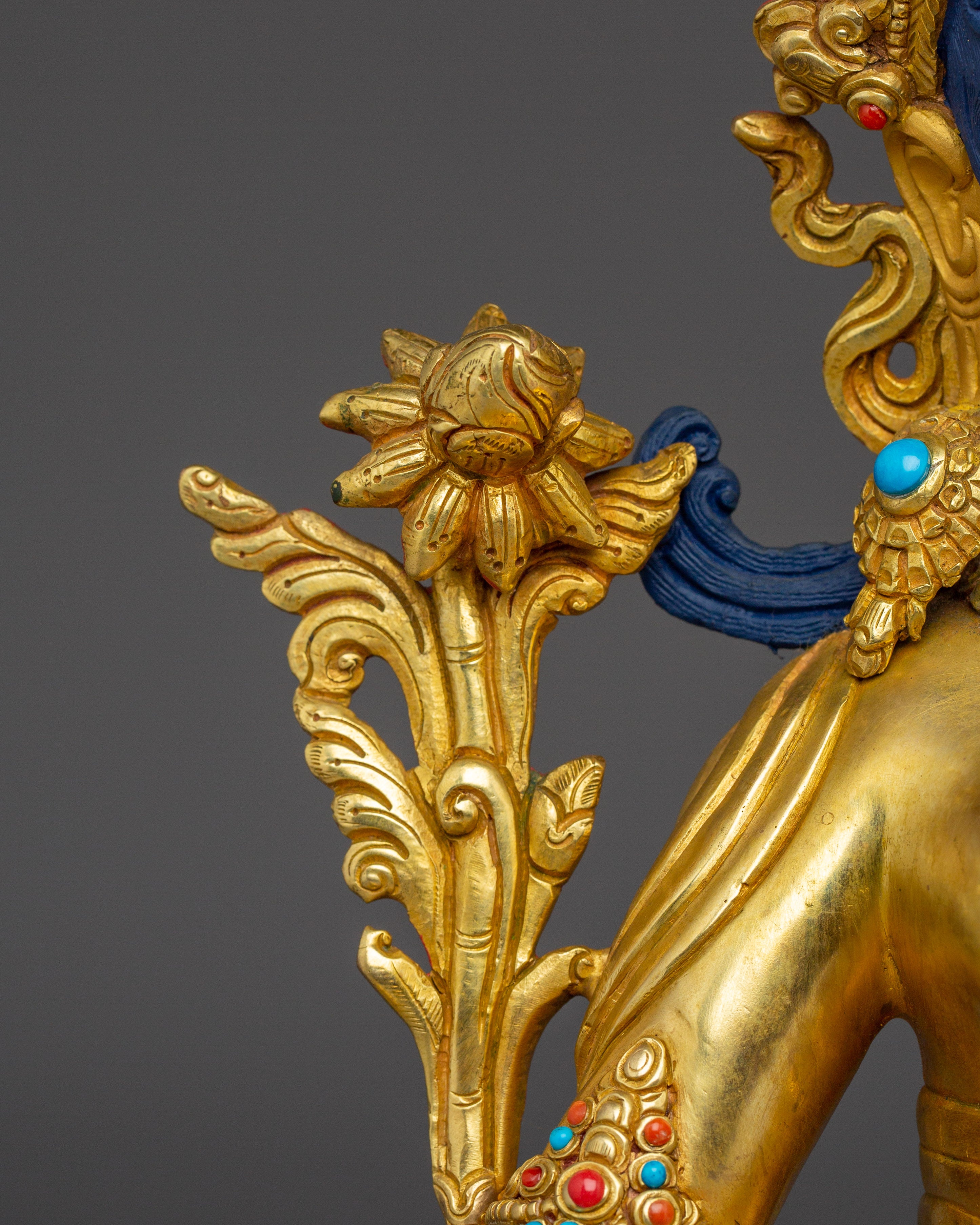 Golden Copper Green Tara Art | Embodies Compassion and Protection