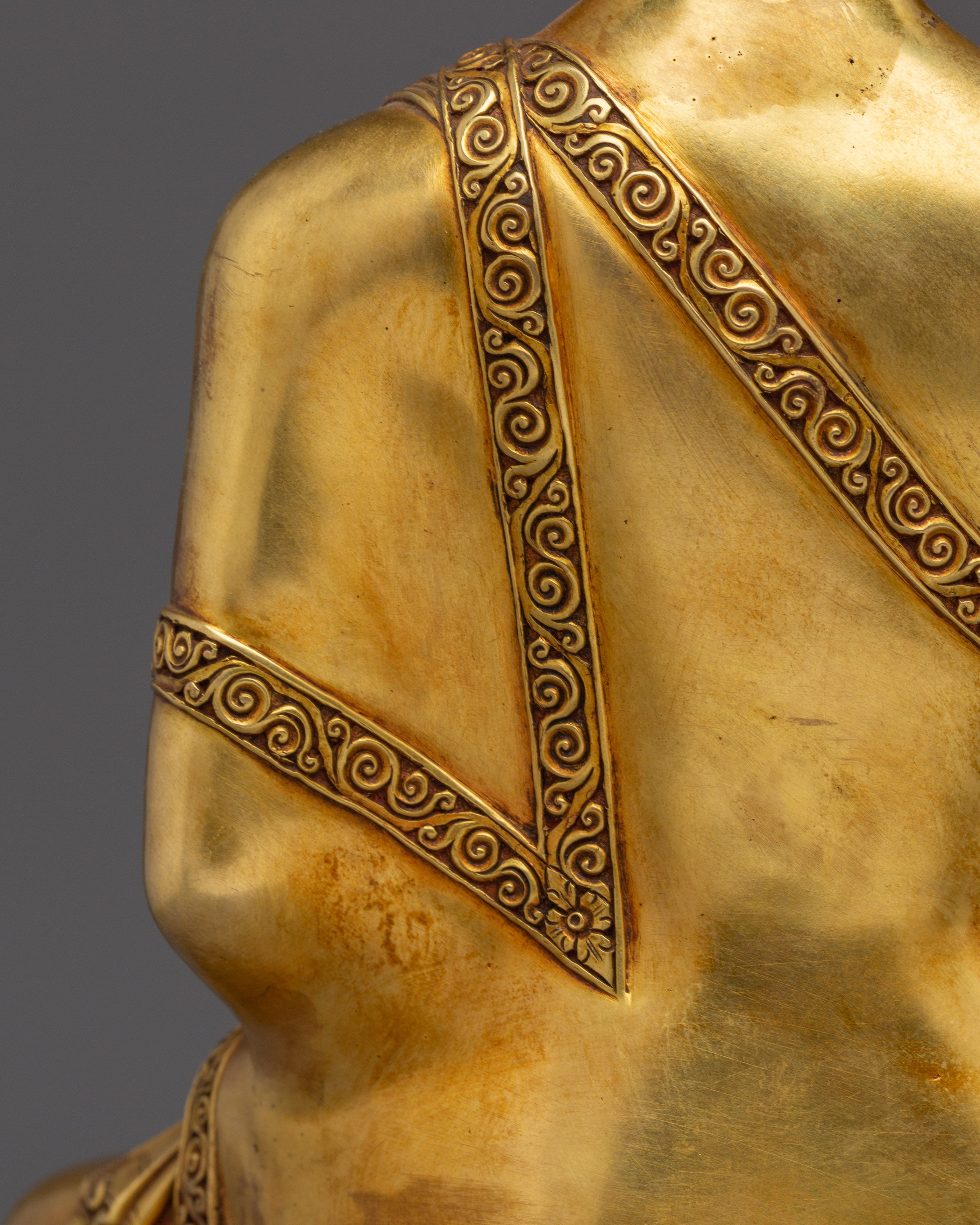 Supreme Healer Medicine Buddha Golden Statue for Healing and Meditation