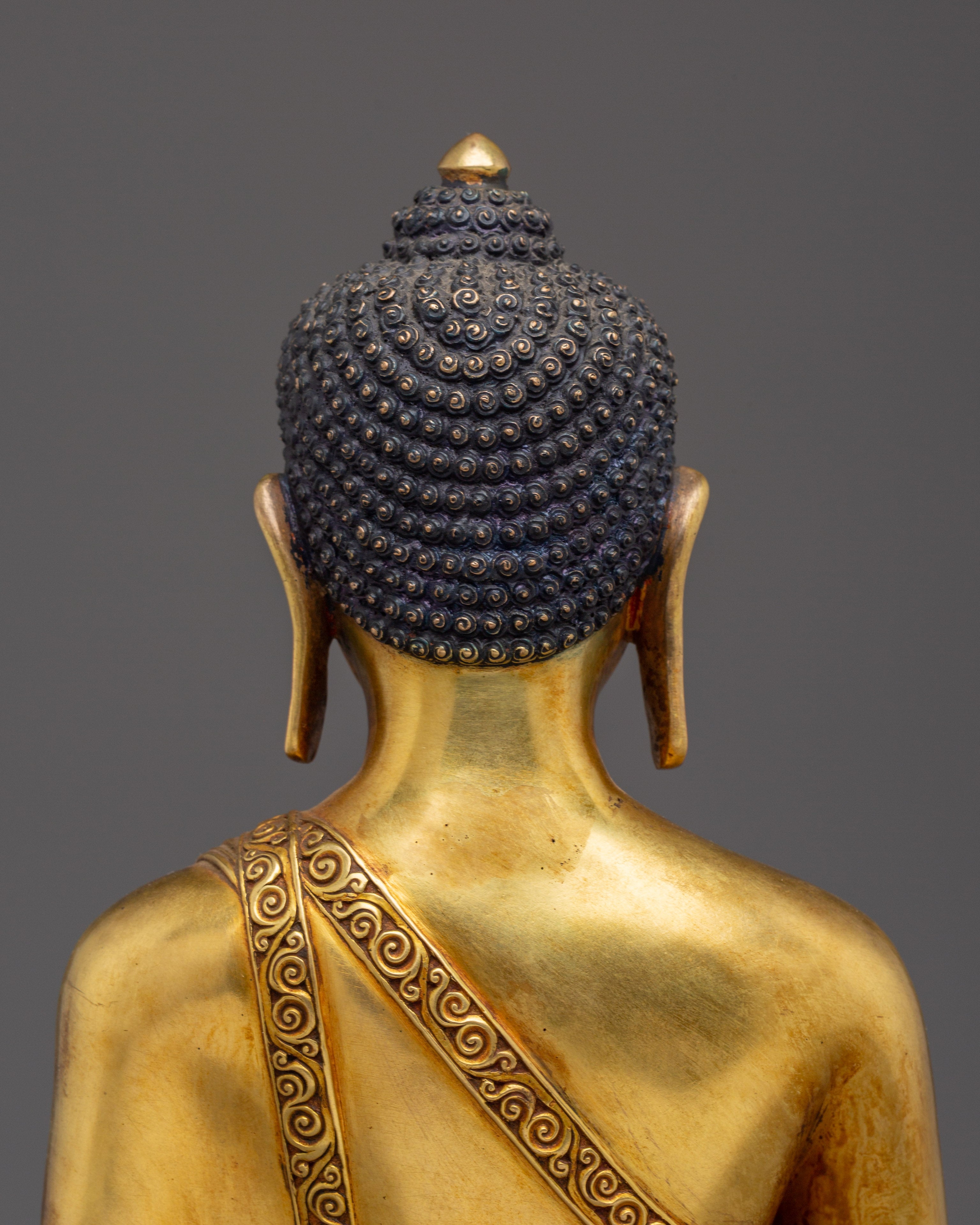 Supreme Healer Medicine Buddha Golden Statue for Healing and Meditation