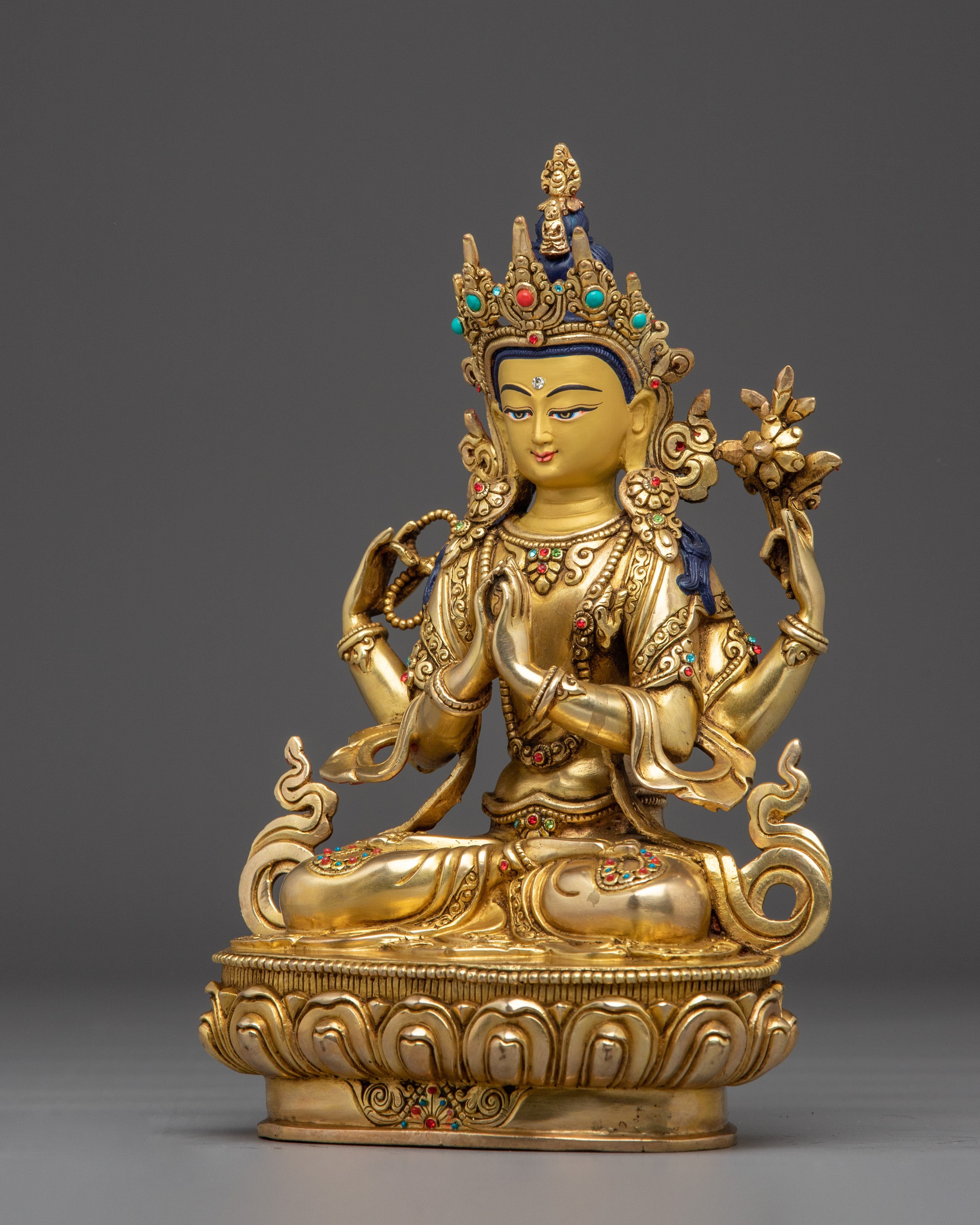 Peaceful Avalokiteshvara Statue | Bodhisattva of Infinite Compassion
