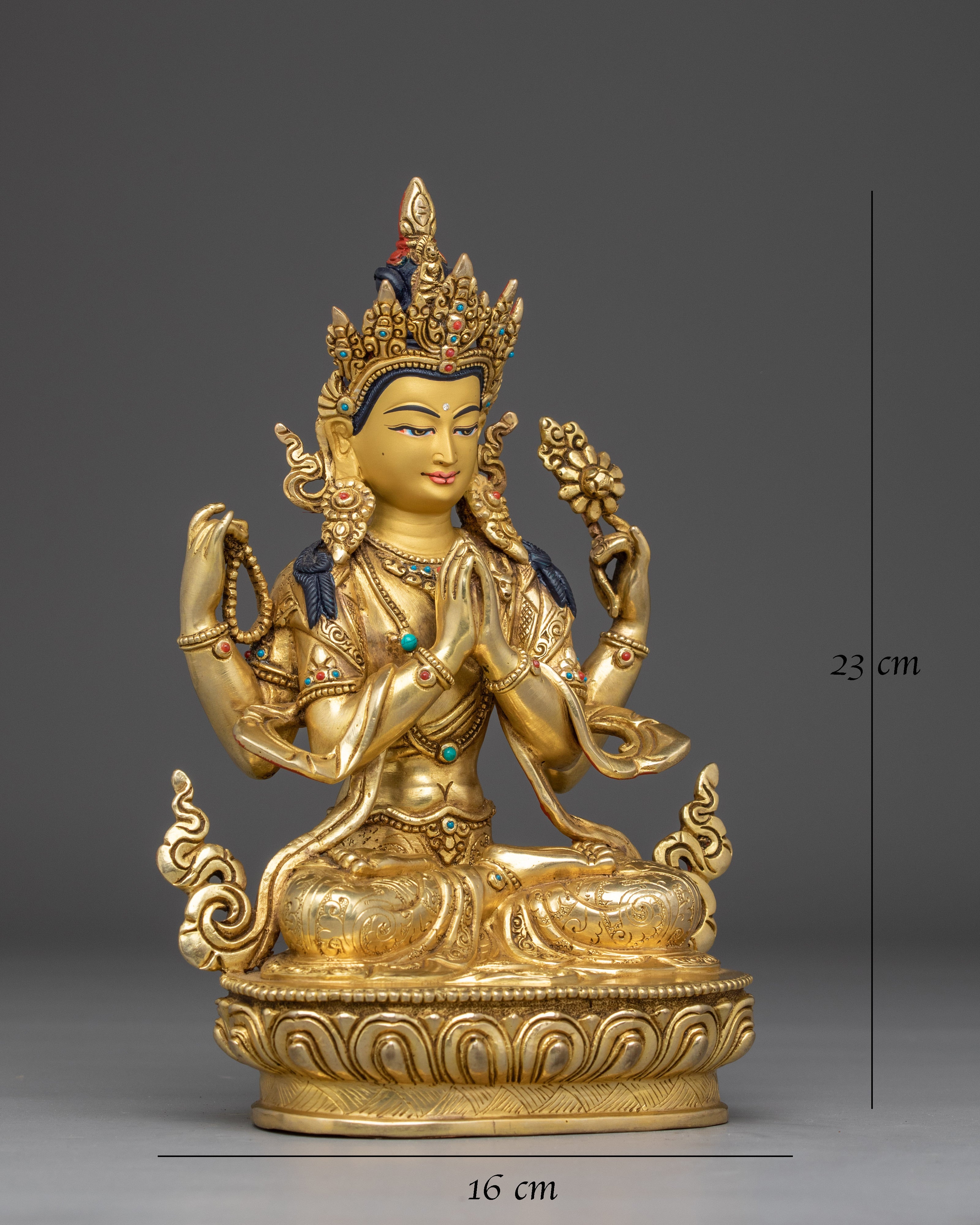 Himalayan Four-Armed Chenrezig Statue