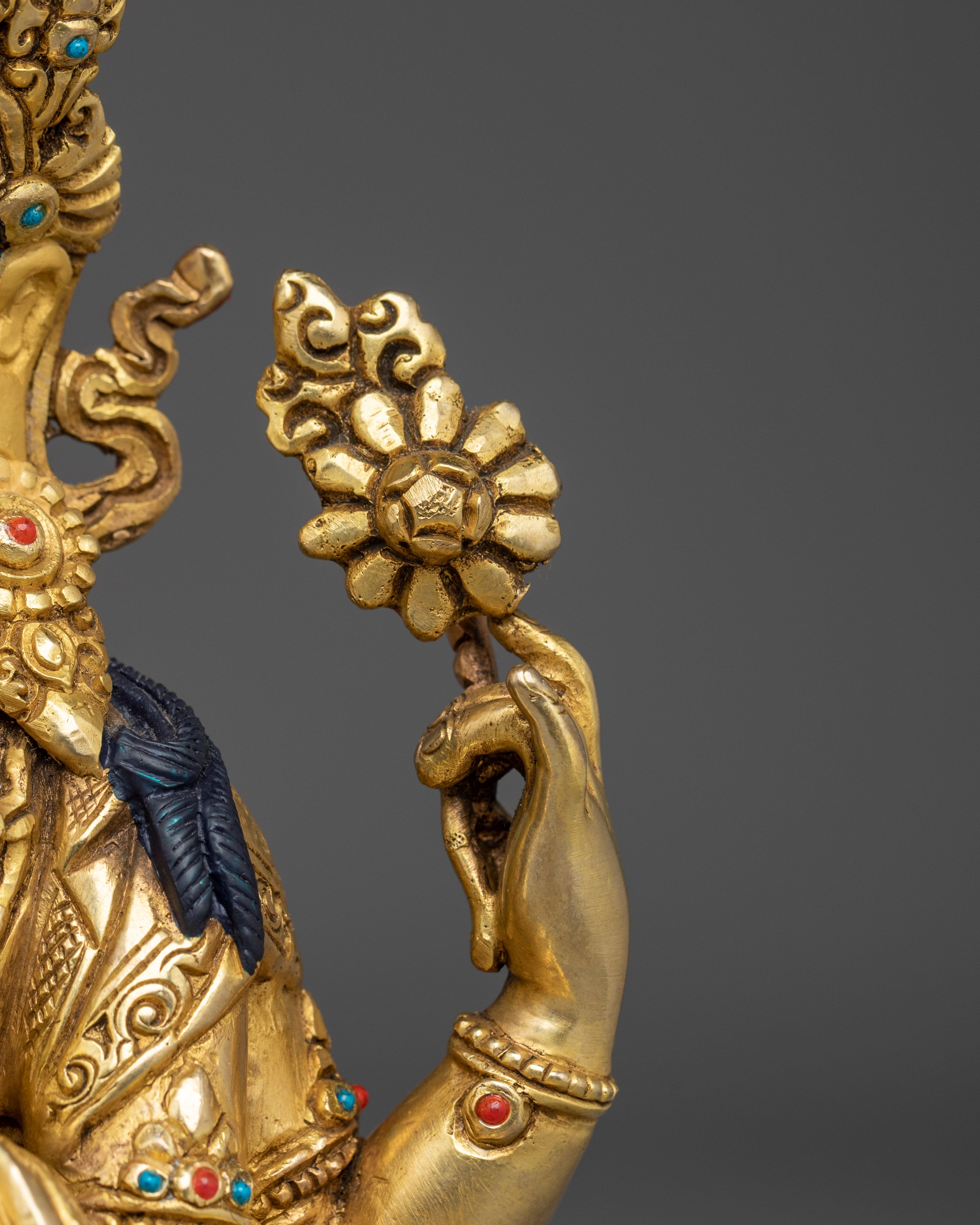 Himalayan Four-Armed Chenrezig Statue | Embodiment of Compassion