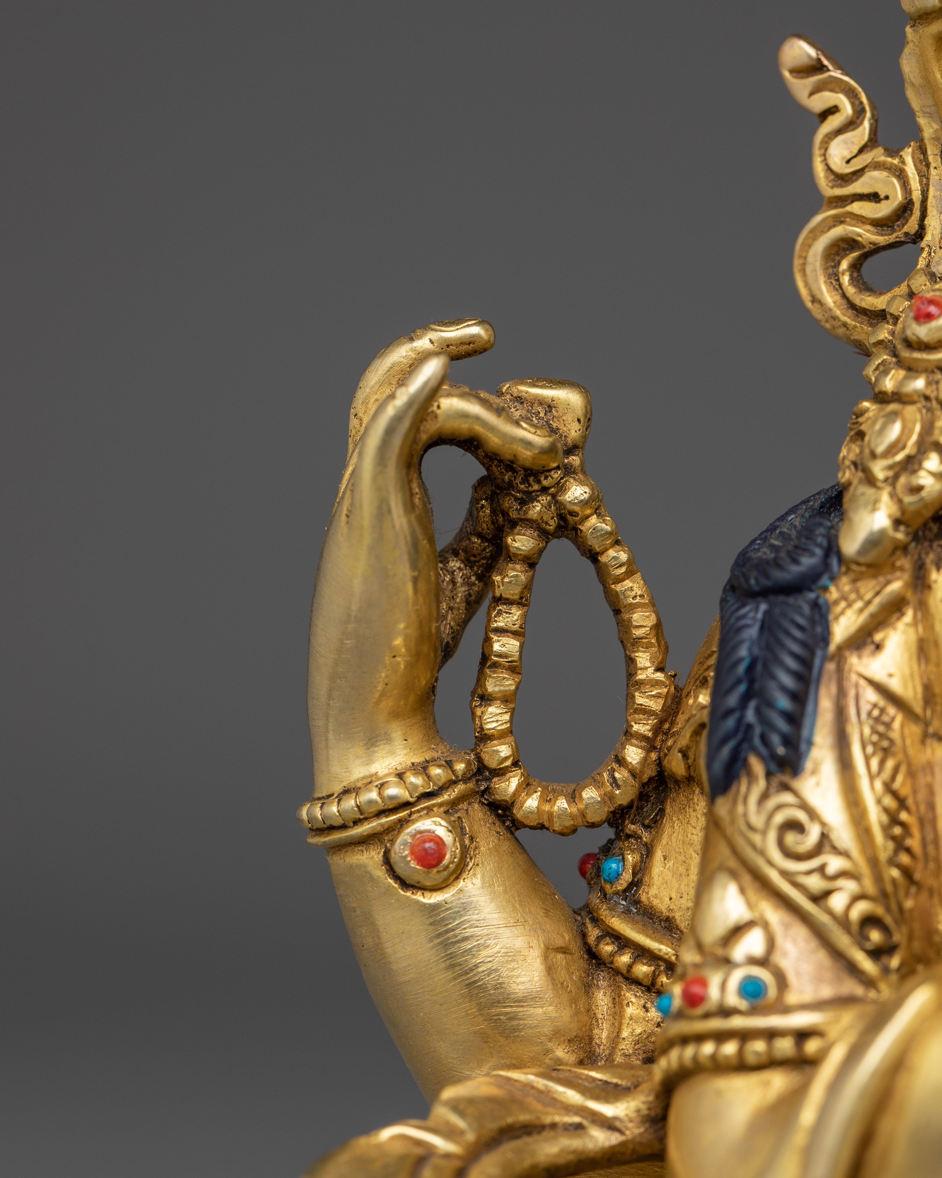 Himalayan Four-Armed Chenrezig Statue | Embodiment of Compassion
