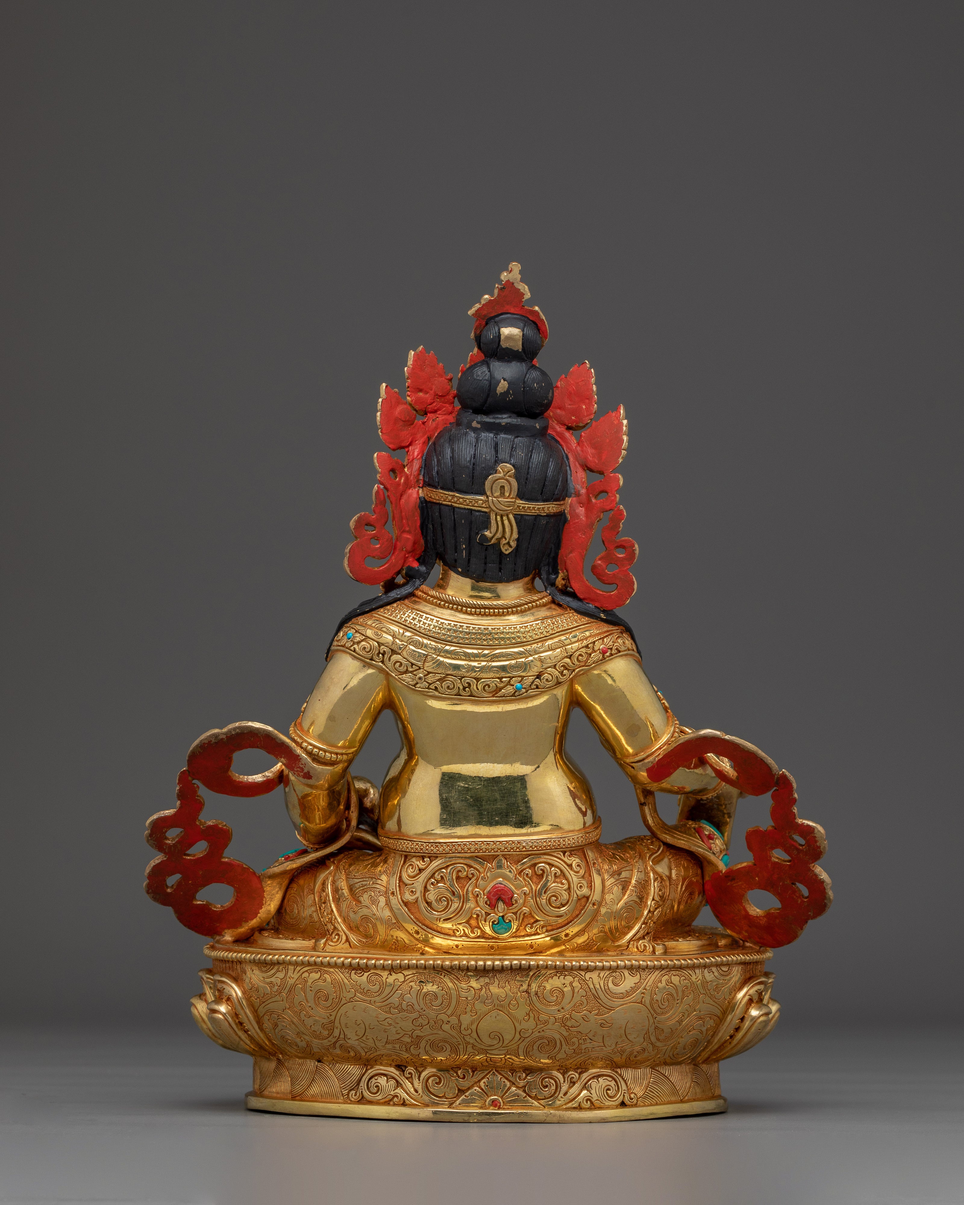 Handmade Dzambhala statue with a Copper Body | Symbol of Wealth and Prosperity