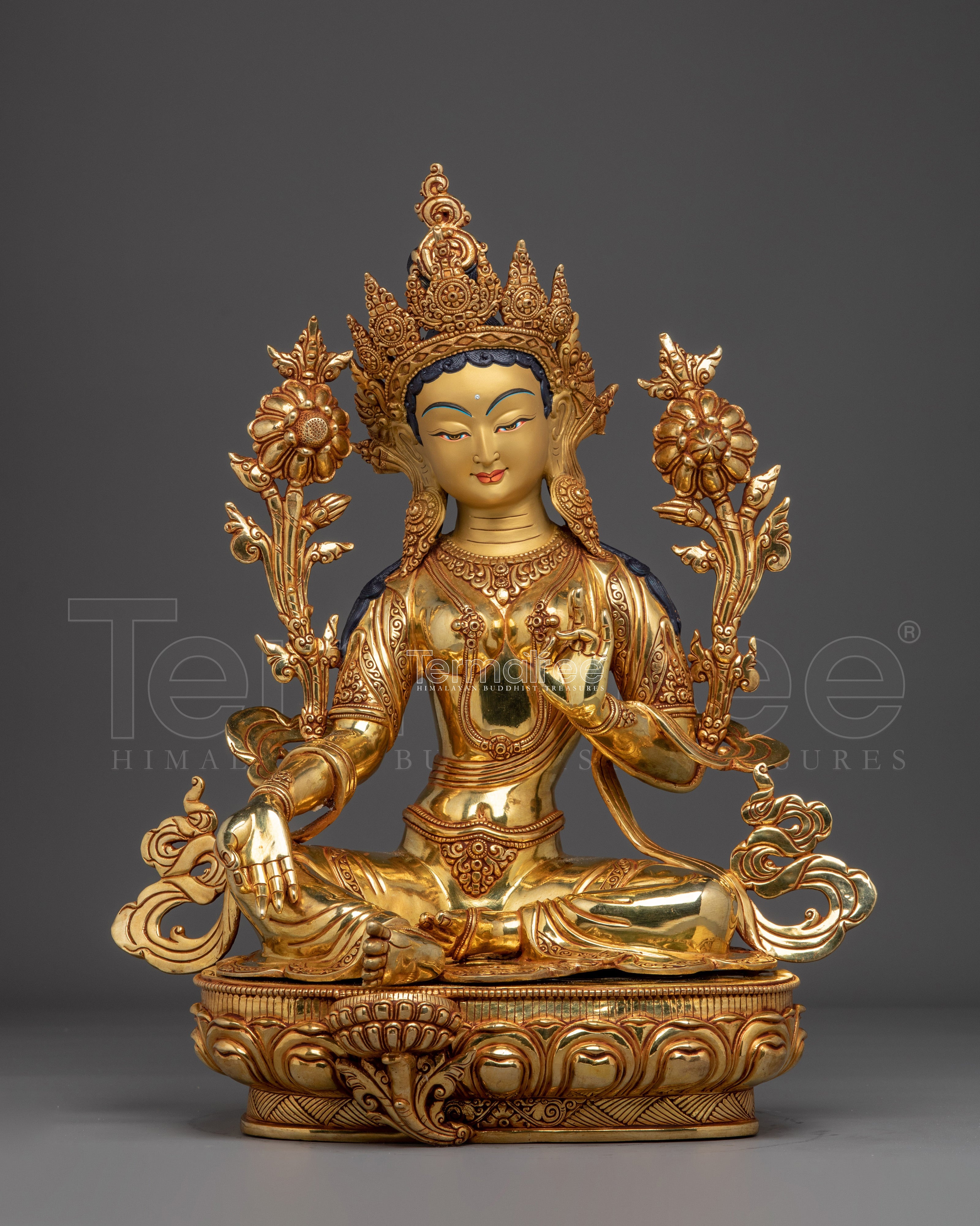 Spiritual Goddess Green Tara Statue | Compassionate Deity