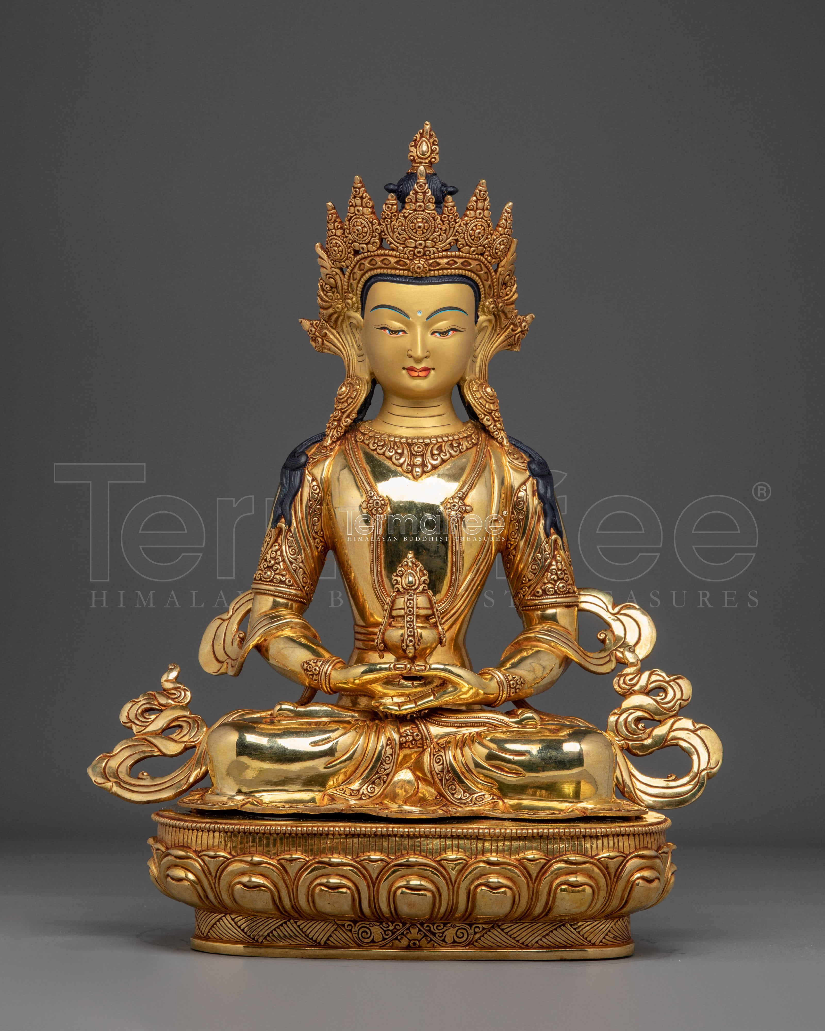Amitayus Buddha Decor Artwork | Tibetan Healing Sculpture