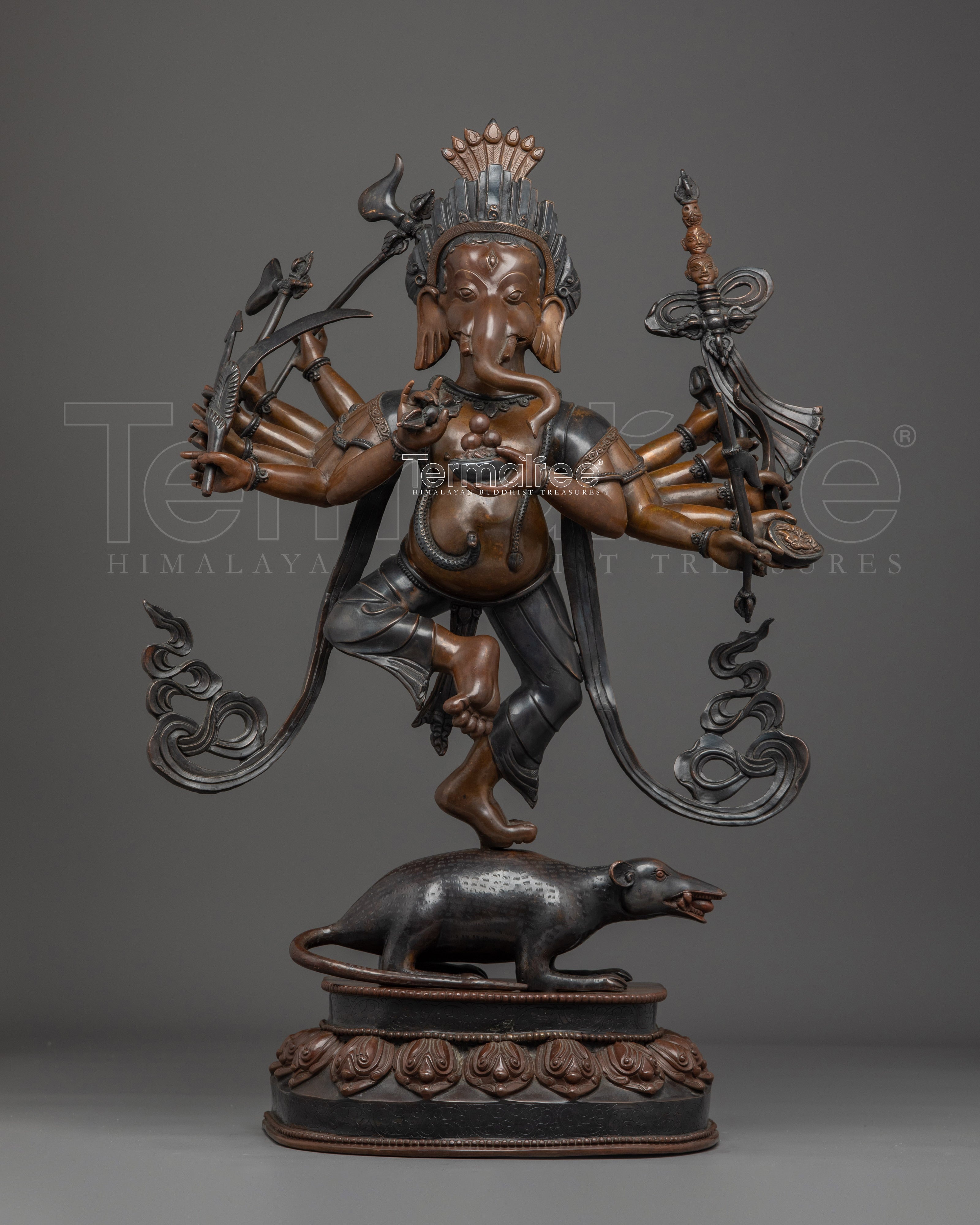 Hindu Wisdom Deity Ganesh Statue | Standing Ganesha Artwork