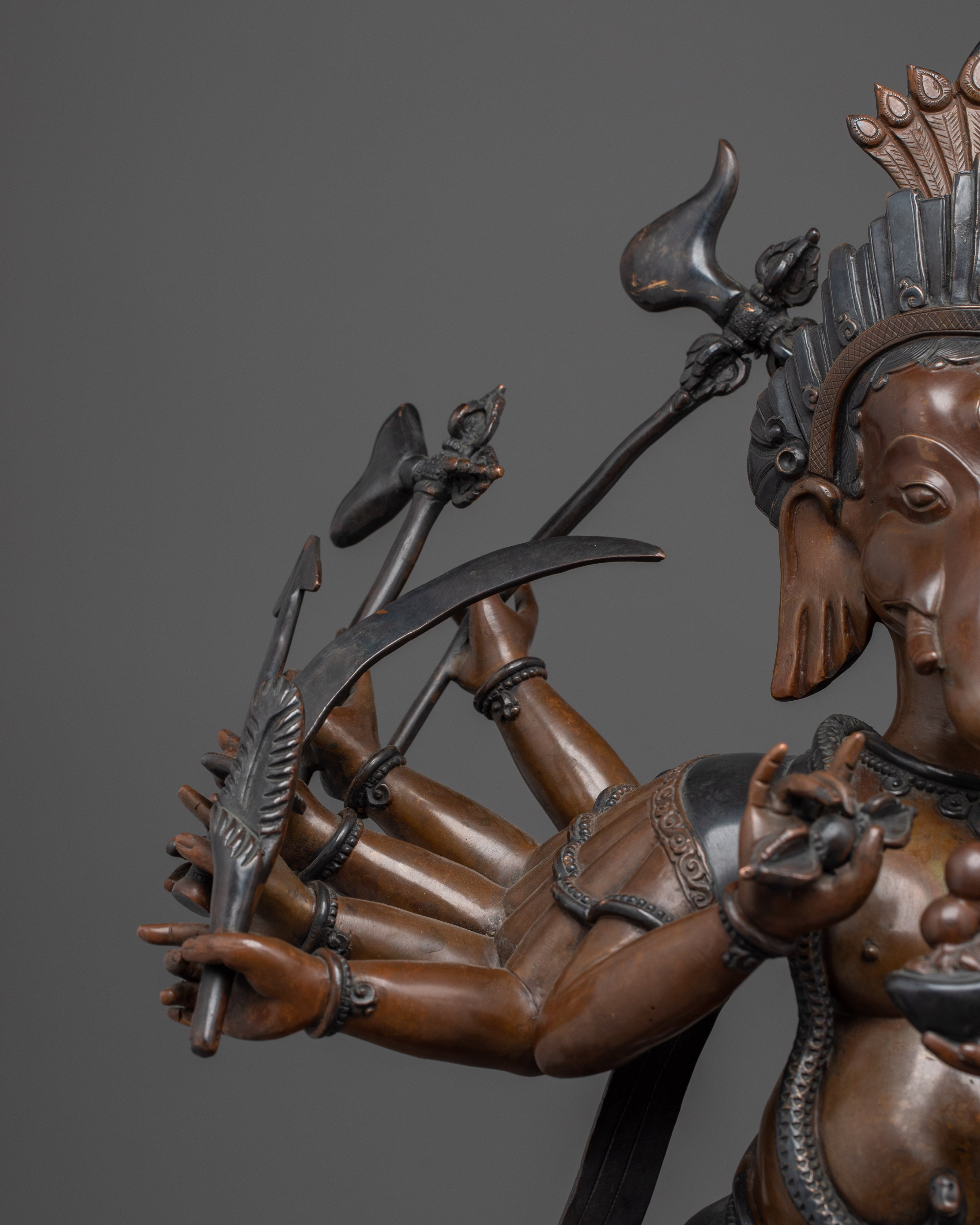 Hindu Wisdom Deity Ganesh Statue | Standing Ganesha Artwork