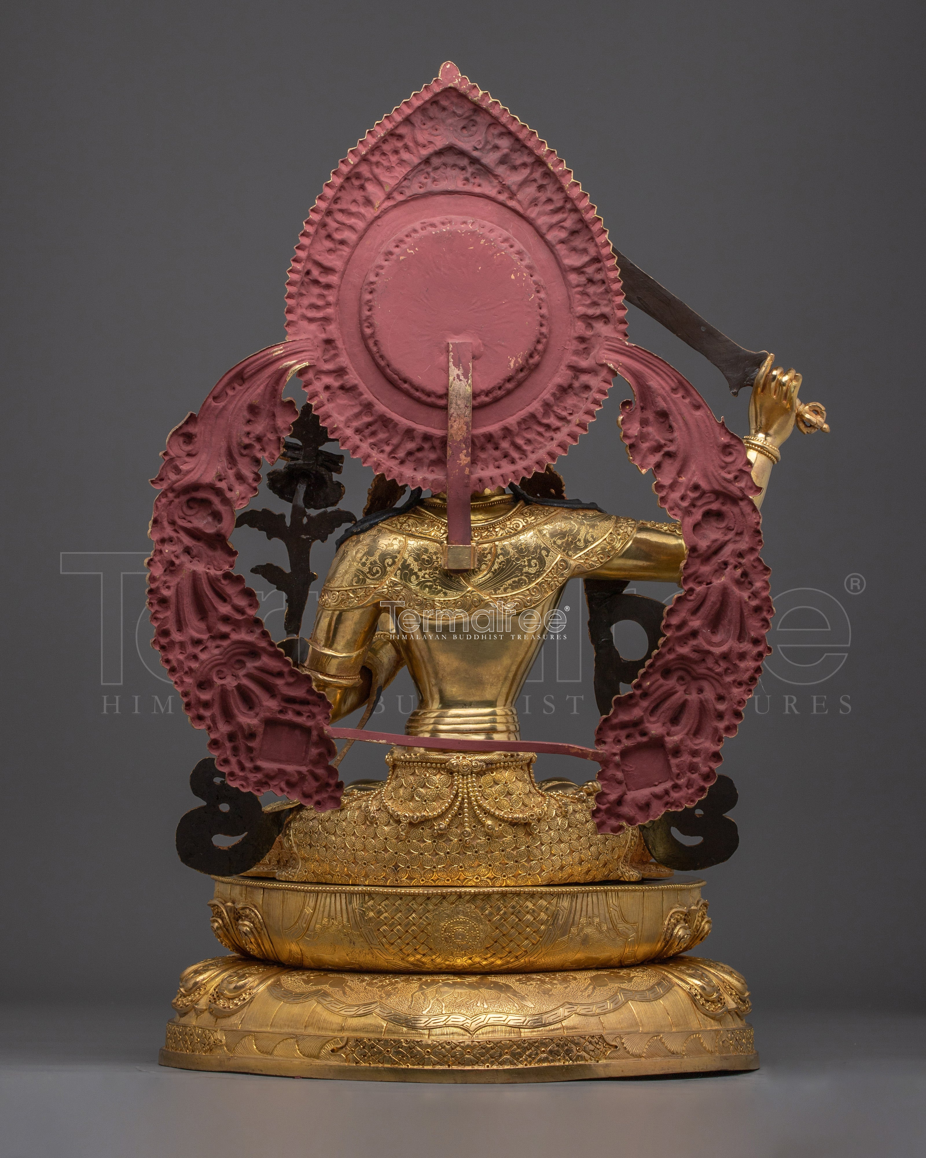 Tibetan Wisdom Bodhisattva Manjushri Figurine | Himalayan Buddhism Art