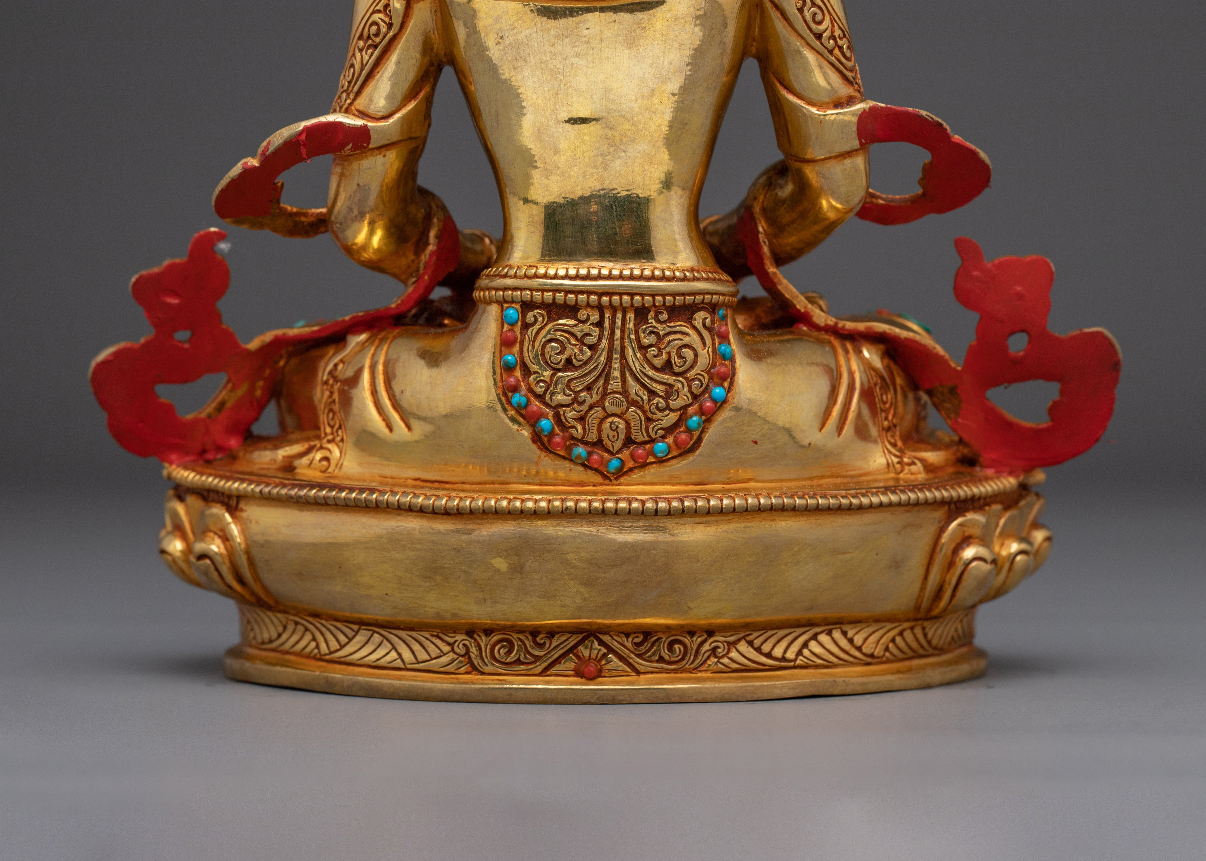 Peaceful Amitayus Handmade Statue | Buddhist Spiritual Artwork