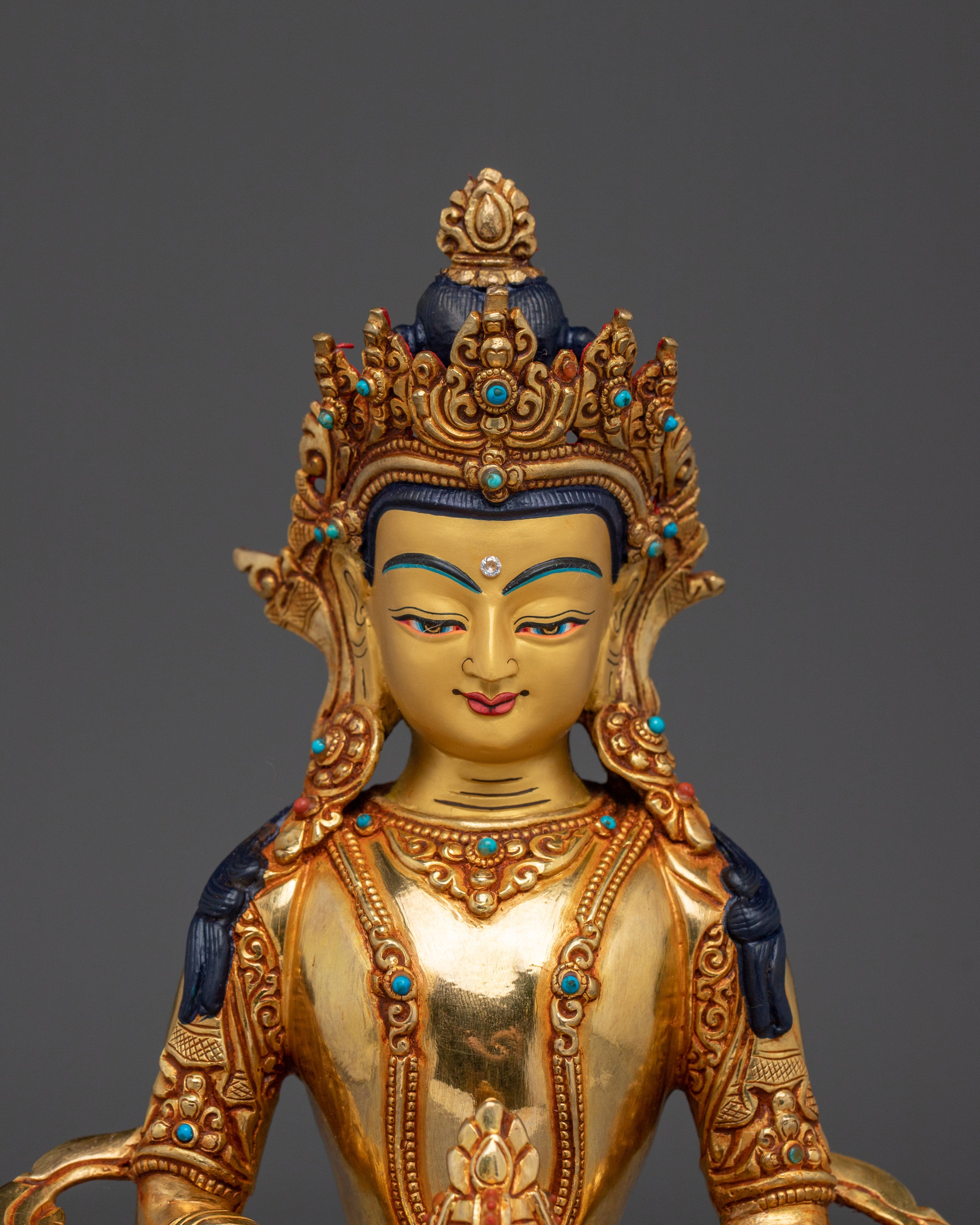 Peaceful Amitayus Handmade Statue | Buddhist Spiritual Artwork