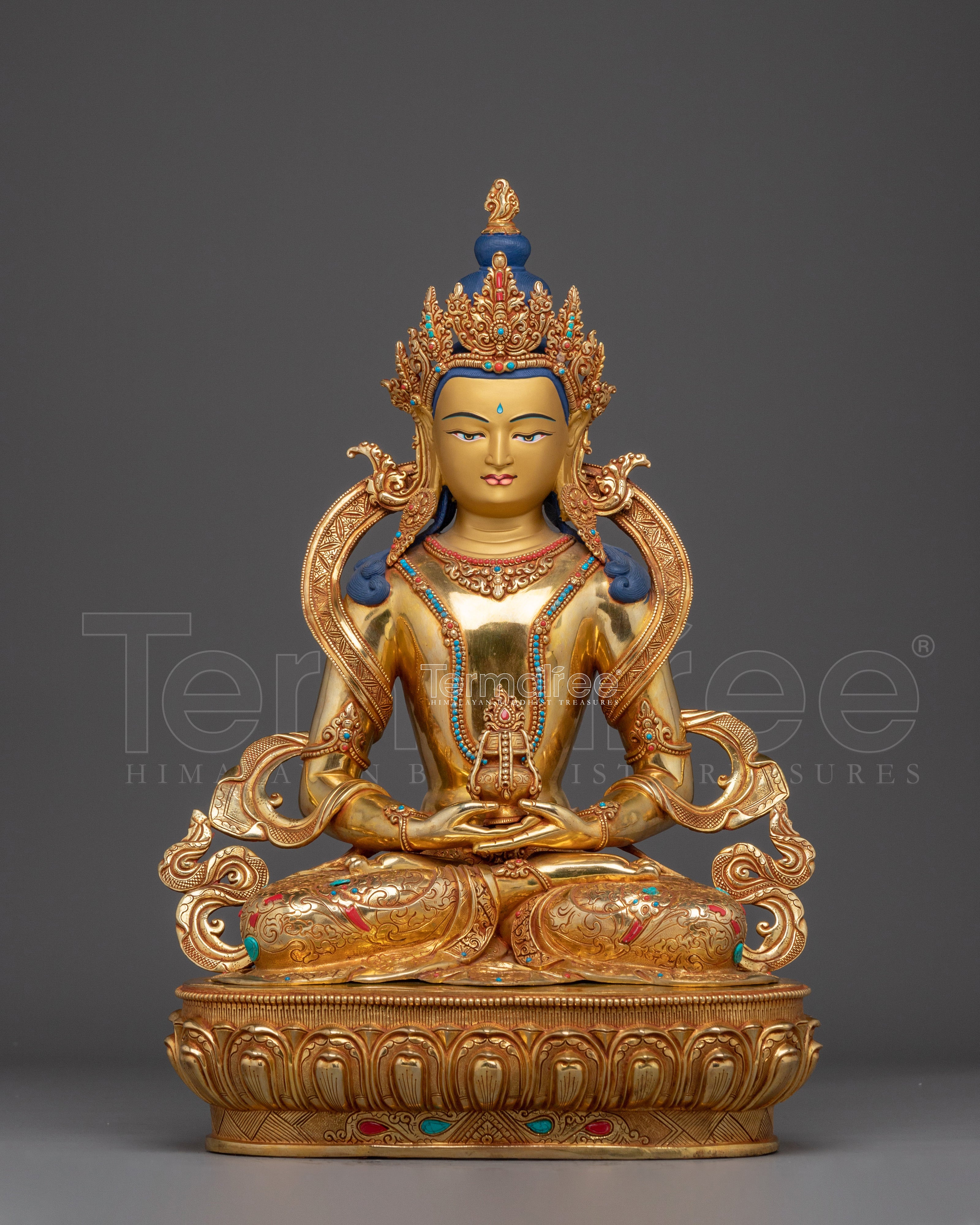 Himalayan Amitayus Handmade Statue | Long-life Deity