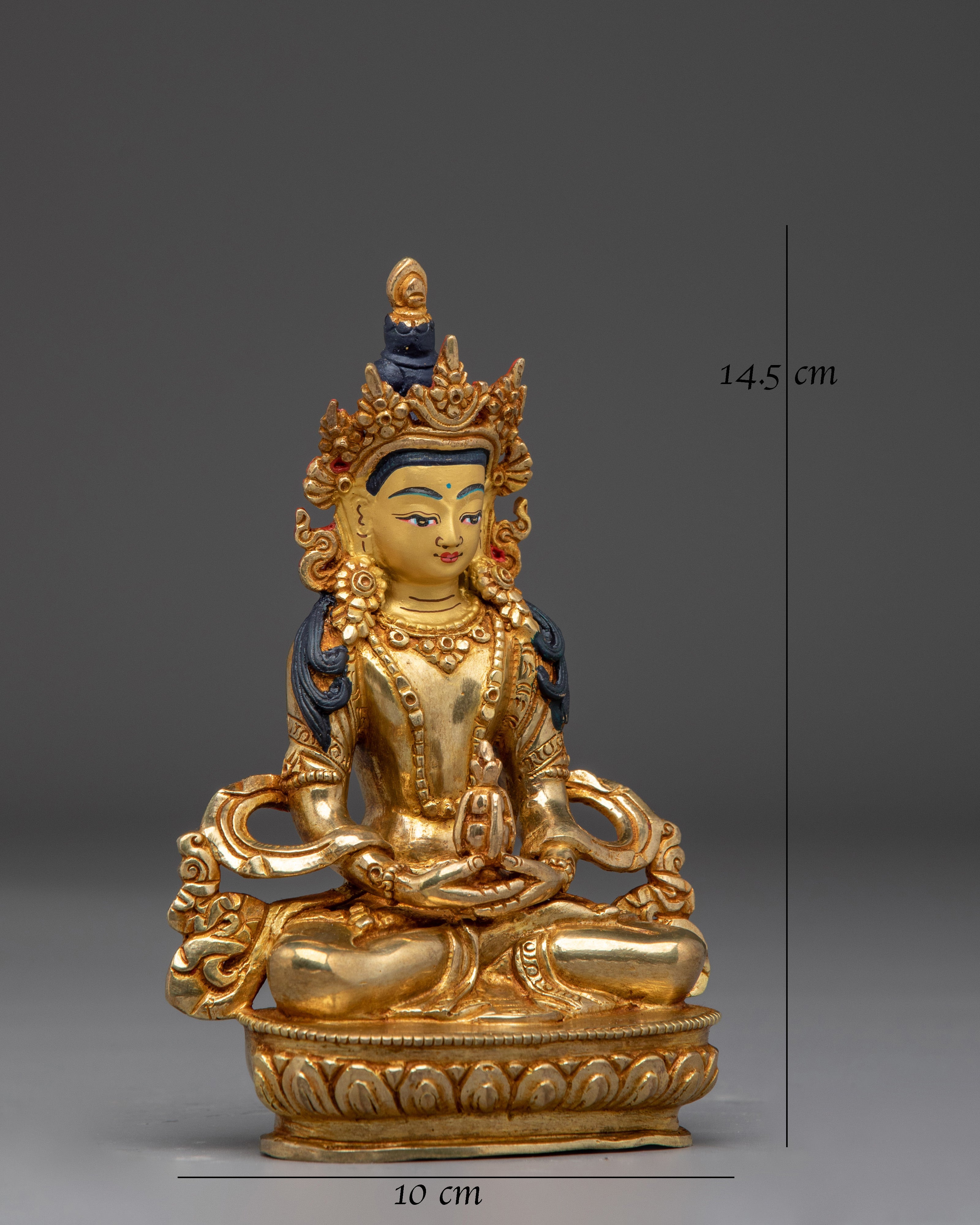 Himalayan Serene Amitayus Golden Statue